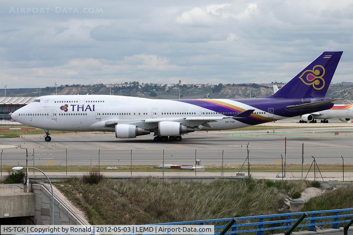 HS-TGK, 1990 Boeing 747-4D7 C/N 24993, at mad