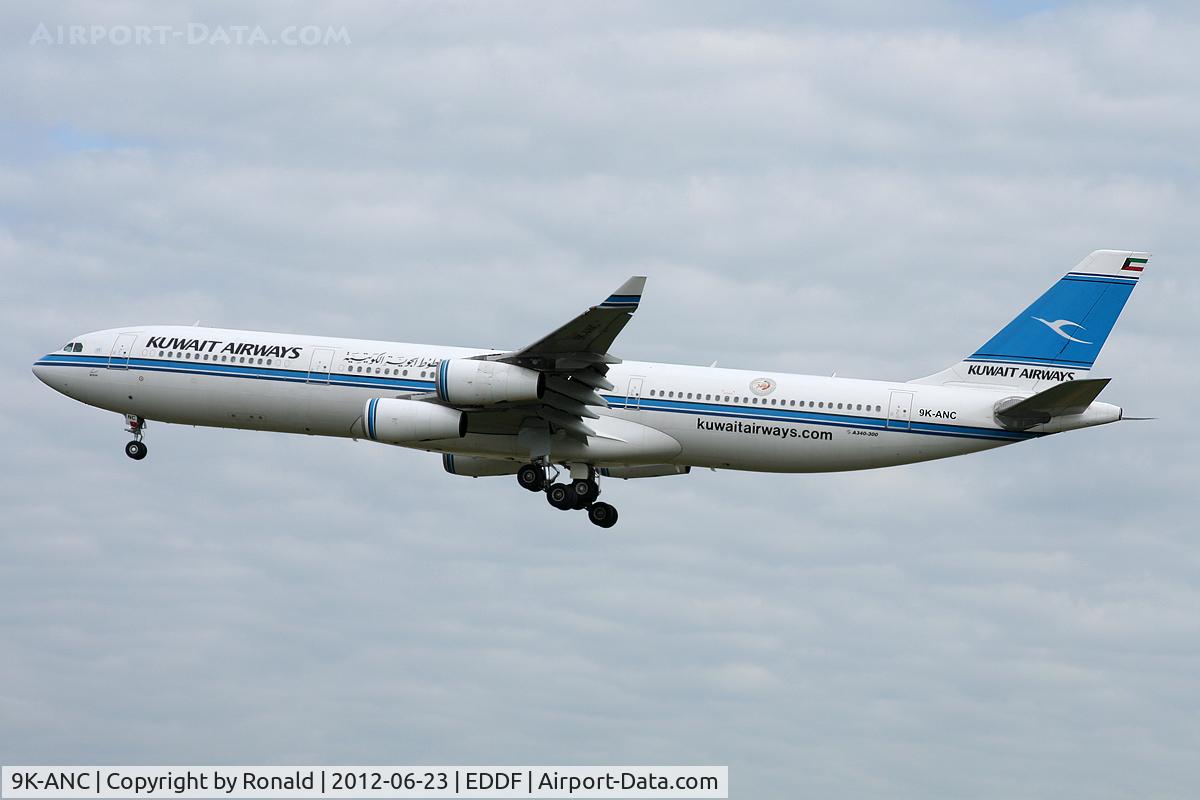 9K-ANC, 1995 Airbus A340-313 C/N 101, at fra
