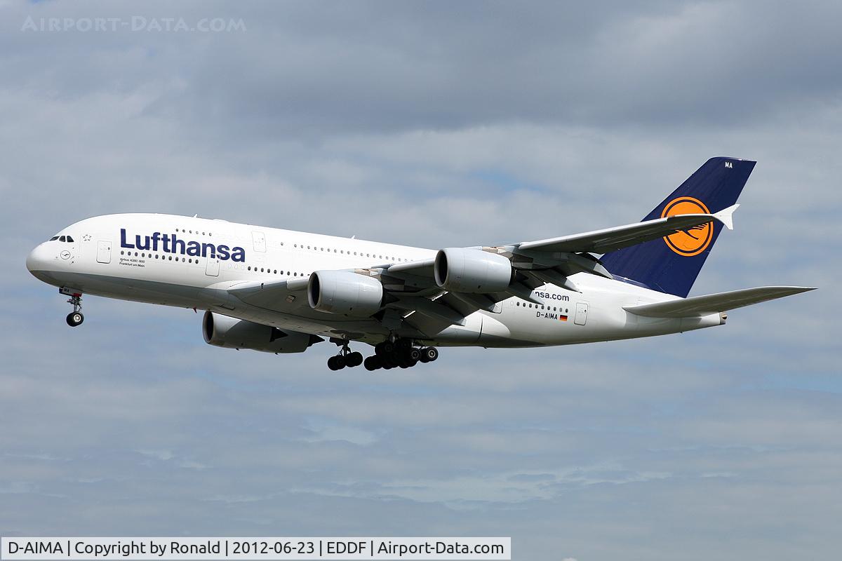 D-AIMA, 2010 Airbus A380-841 C/N 038, at fra