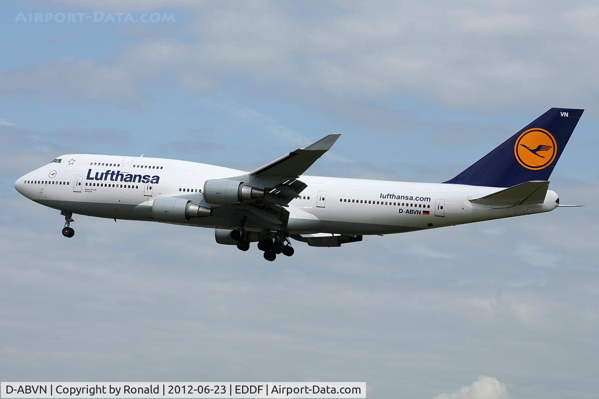 D-ABVN, 1992 Boeing 747-430 C/N 26427, at fra