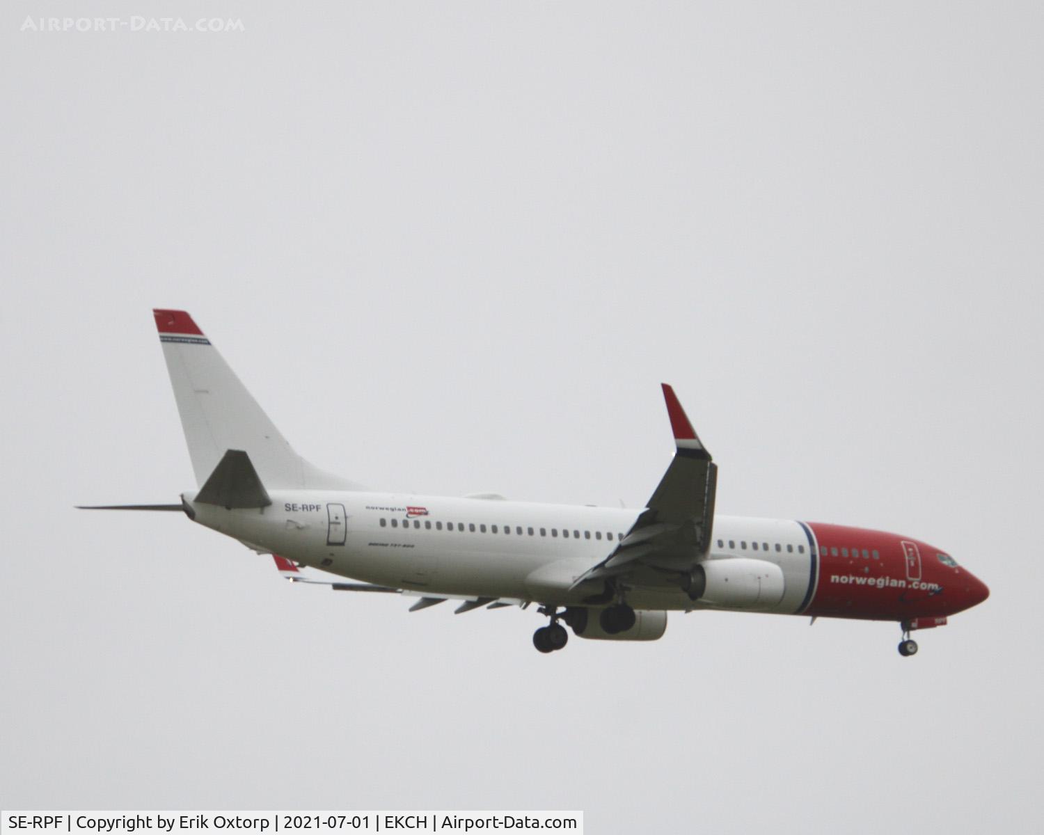 SE-RPF, 2016 Boeing 737-8JP C/N 42076, SE-RPF landing rw 04L
