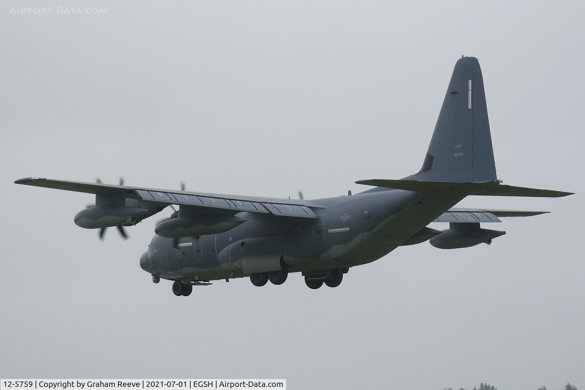 12-5759, 2014 Lockheed Martin MC-130J Commando II C/N 382-5759, On approach to Norwich.