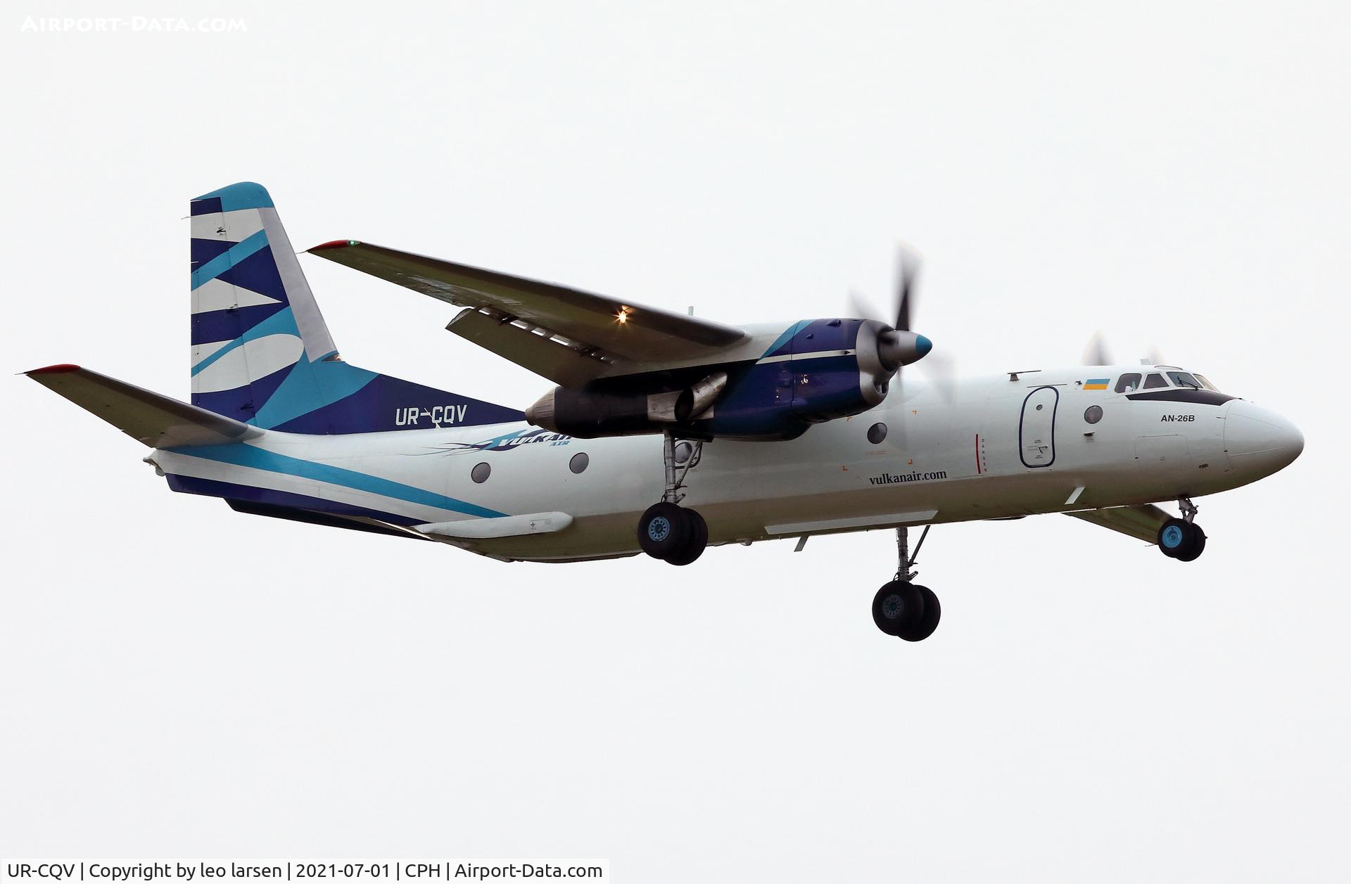 UR-CQV, 1983 Antonov An-26 C/N 37313306, Copenhagen 1.7.2021