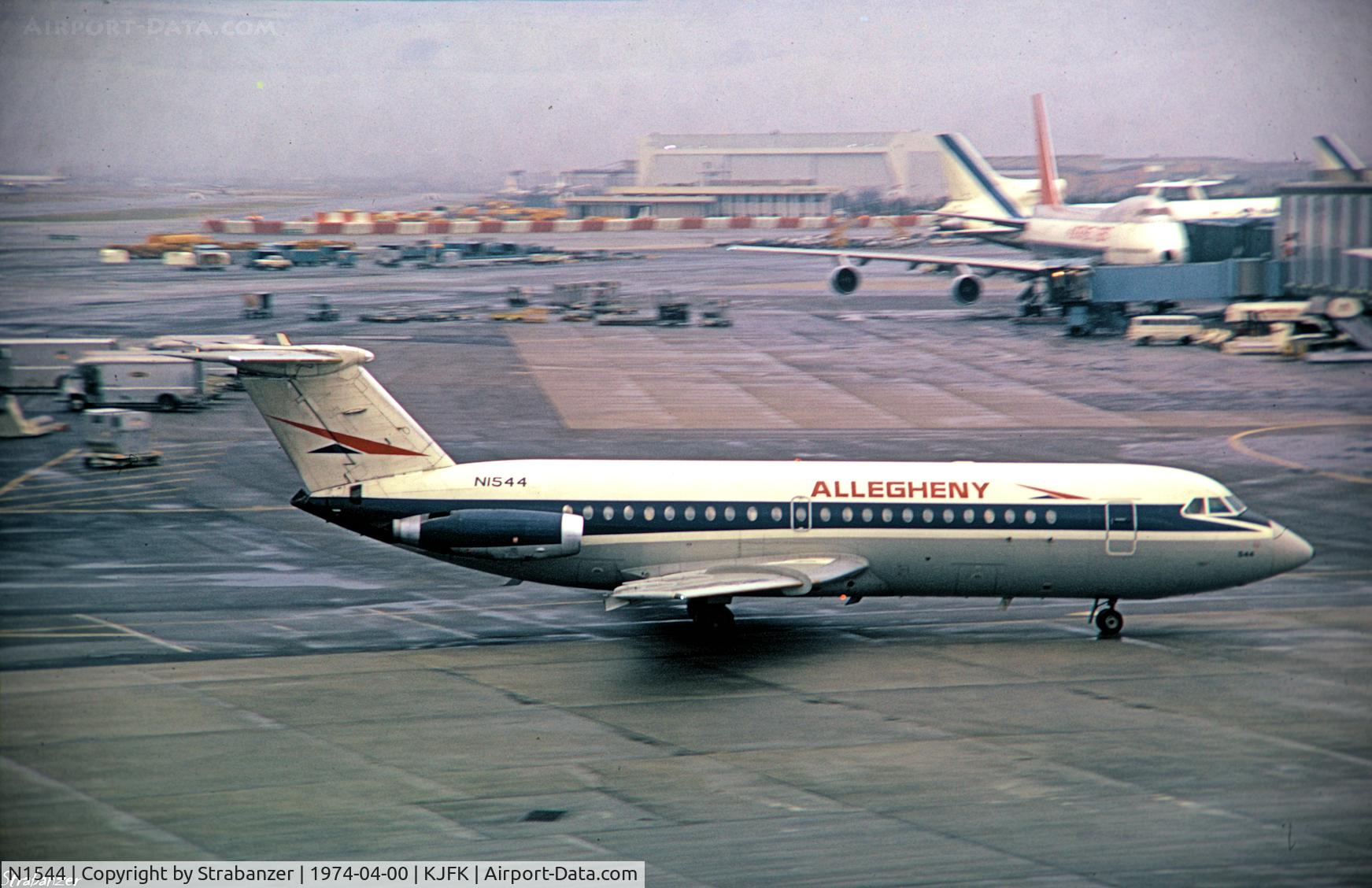 N1544, 1965 BAC 111-203AE One-Eleven C/N BAC.018, Scanned from an old slide of mine.
