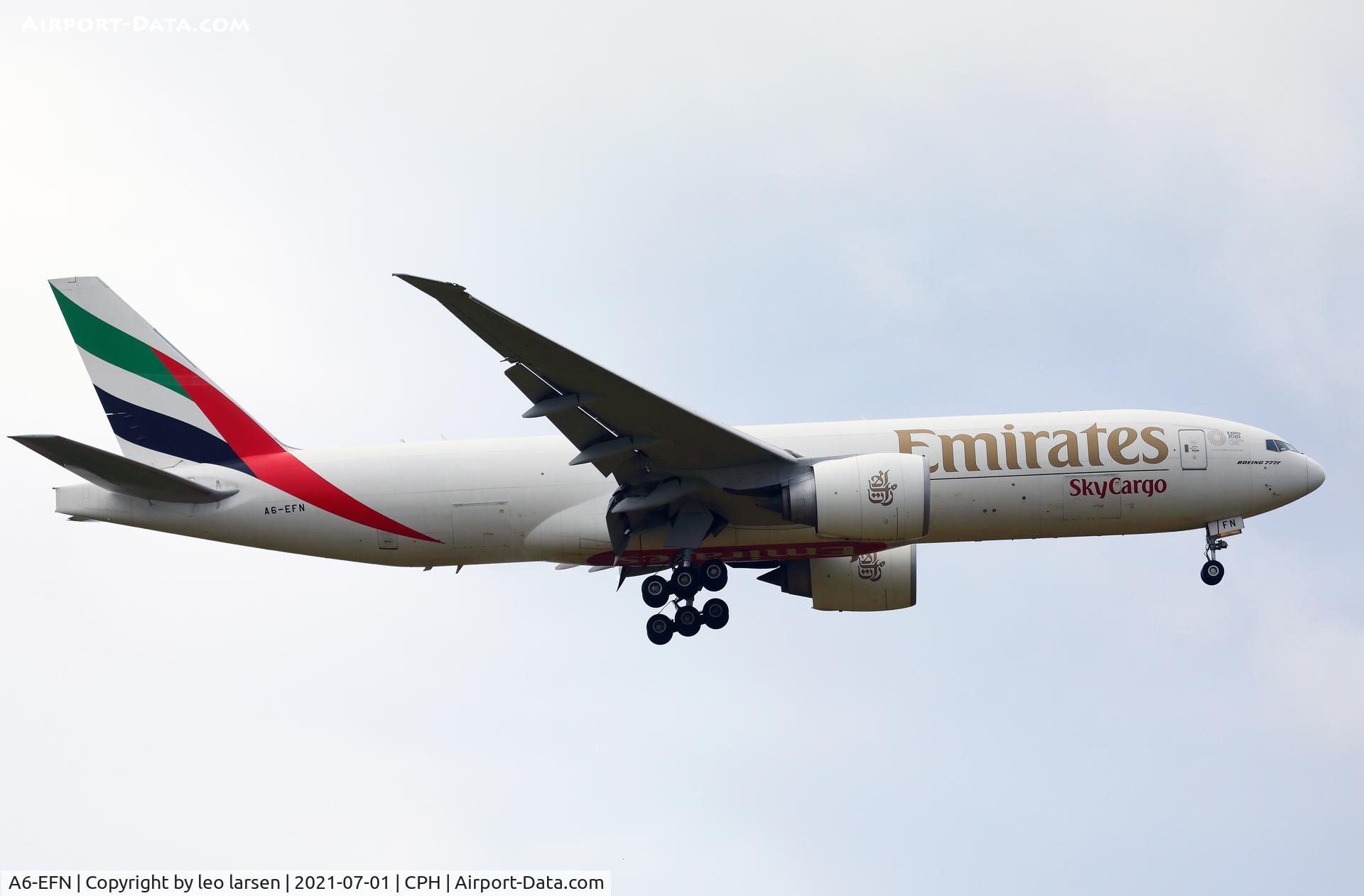 A6-EFN, 2014 Boeing 777-F1H C/N 42232, Copenhagen 1.7.2021