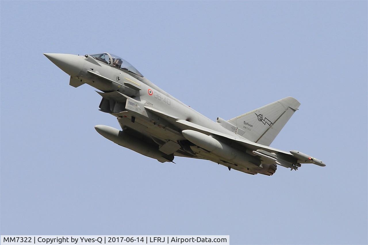 MM7322, Eurofighter EF-2000 Typhoon S C/N IS054, Eurofighter EF-2000 Typhoon S, Take off rwy 26, Landivisiau Naval Air Base (LFRJ) Tiger Meet 2017