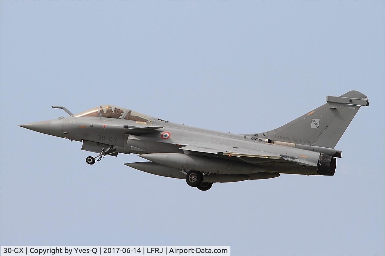 30-GX, 2014 Dassault Rafale C C/N 145, Dassault Rafale C, Take off rwy 08, Landivisiau Naval Air Base (LFRJ) Tiger Meet 2017