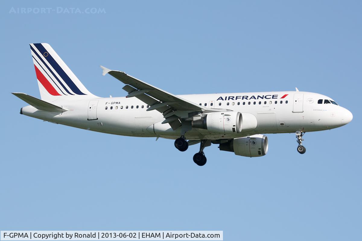 F-GPMA, 1998 Airbus A319-113 C/N 598, at spl