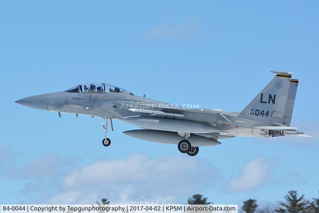 84-0044, 1984 McDonnell Douglas F-15D Eagle C/N 0924/D052, REAPER16 coming in from Lakenheath