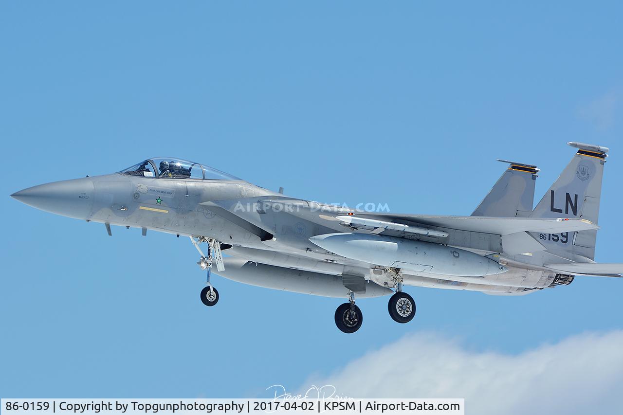 86-0159, 1986 McDonnell Douglas F-15C Eagle C/N 1006/C387, REAPER15, w/single MIG Kill