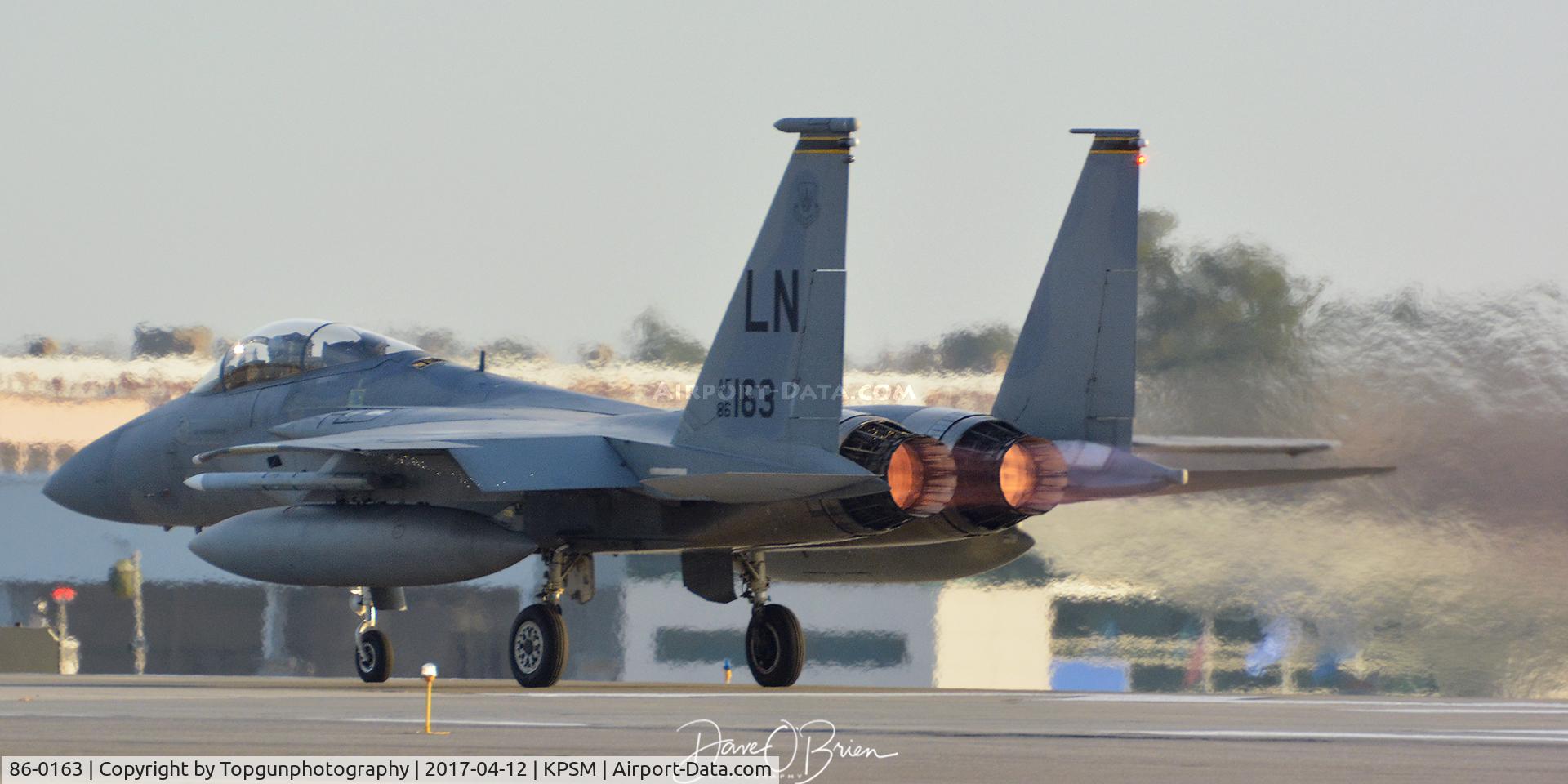 86-0163, 1986 McDonnell Douglas F-15C Eagle C/N 1010/C391, kicking the tires and lighting the fires