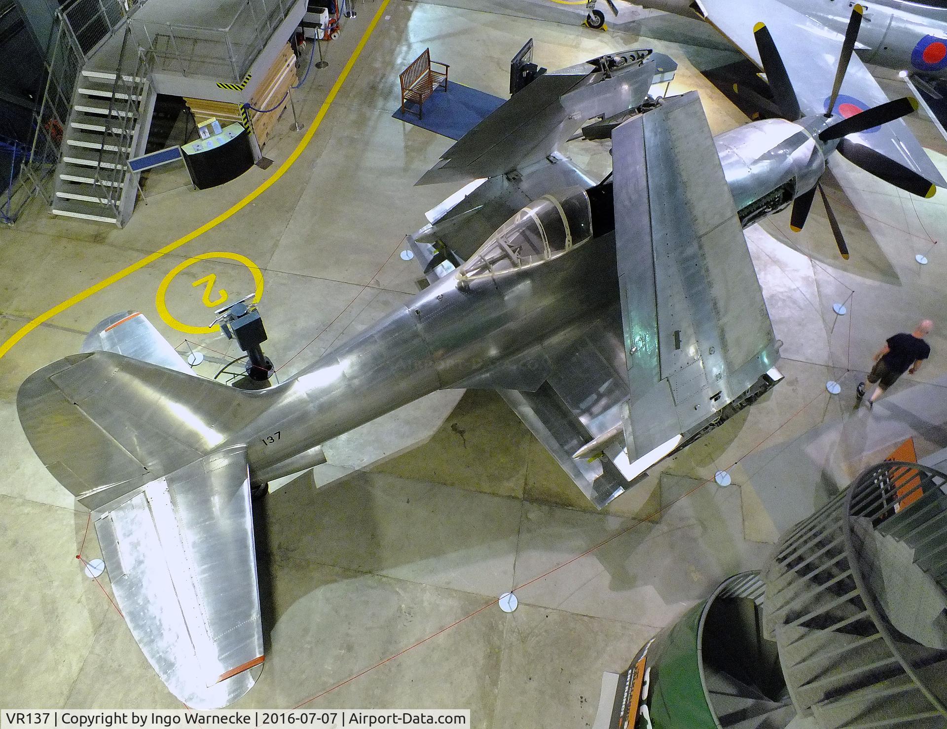 VR137, 1947 Westland Wyvern TF1 C/N Not known, Westland Wyvern TF1 (pre-production aircraft with RR Eagle piston engine) at the FAA Museum, Yeovilton