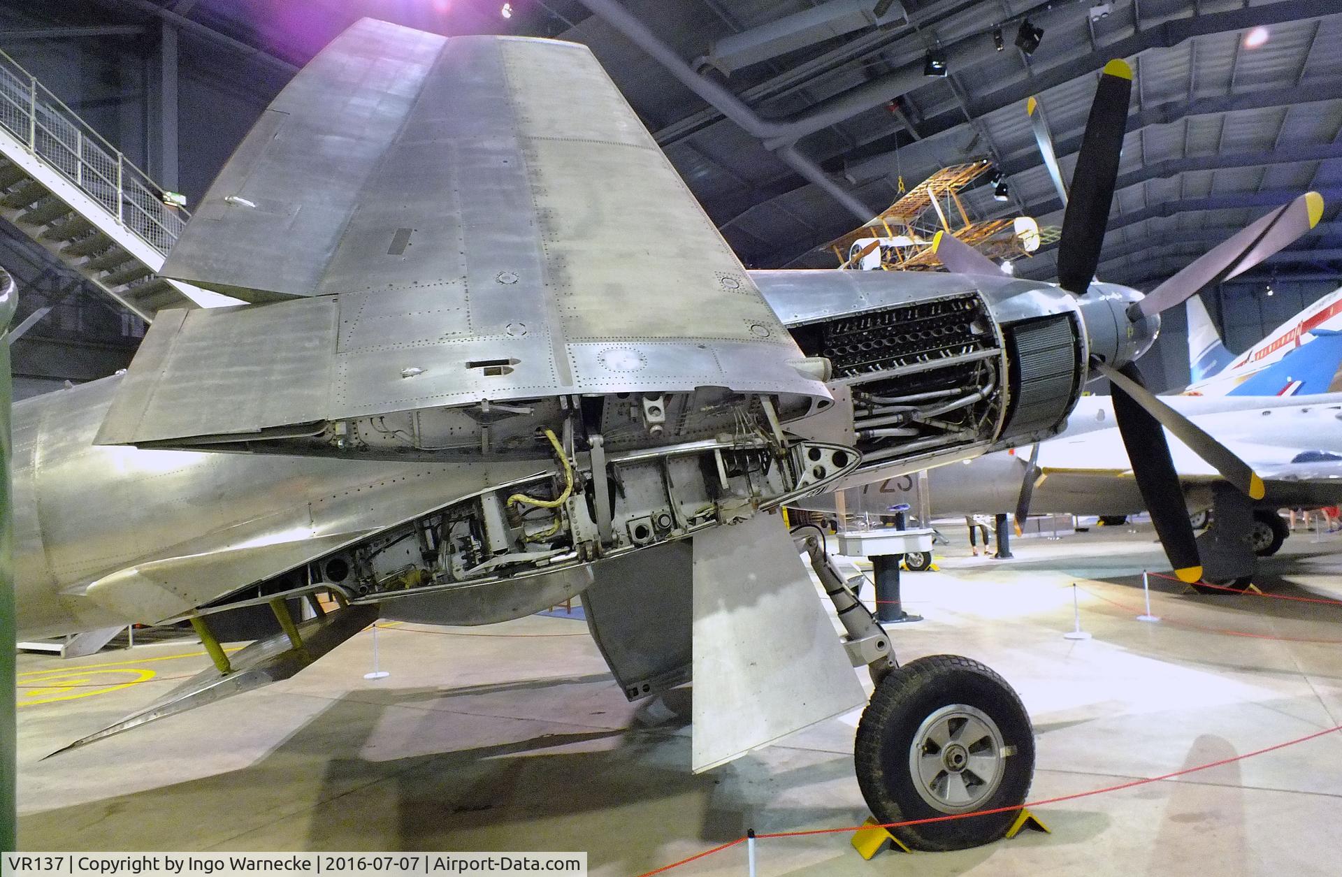 VR137, 1947 Westland Wyvern TF1 C/N Not known, Westland Wyvern TF1 (pre-production aircraft with RR Eagle piston engine) at the FAA Museum, Yeovilton