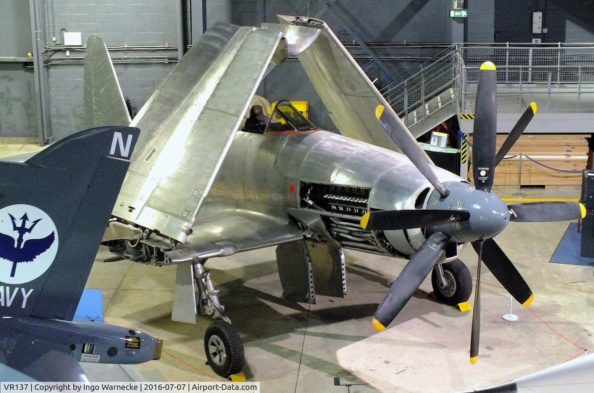 VR137, 1947 Westland Wyvern TF1 C/N Not known, Westland Wyvern TF1 (pre-production aircraft with RR Eagle piston engine) at the FAA Museum, Yeovilton