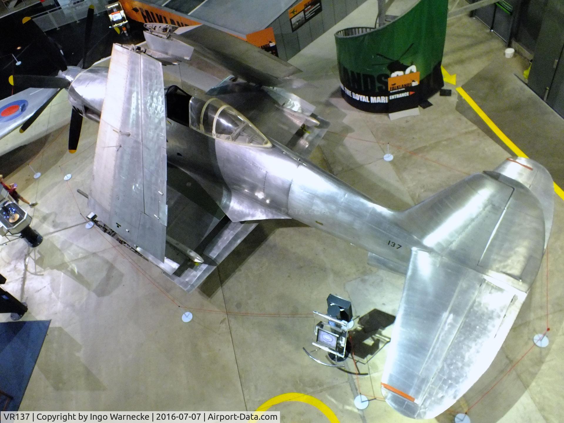 VR137, 1947 Westland Wyvern TF1 C/N Not known, Westland Wyvern TF1 (pre-production aircraft with RR Eagle piston engine) at the FAA Museum, Yeovilton