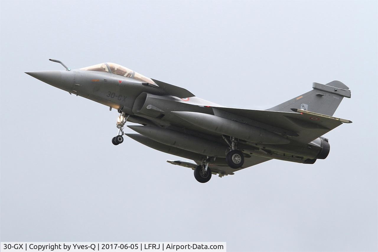 30-GX, 2014 Dassault Rafale C C/N 145, Dassault Rafale C, Short approach rwy 26, Landivisiau Naval Air Base (LFRJ) Tiger Meet 2017
