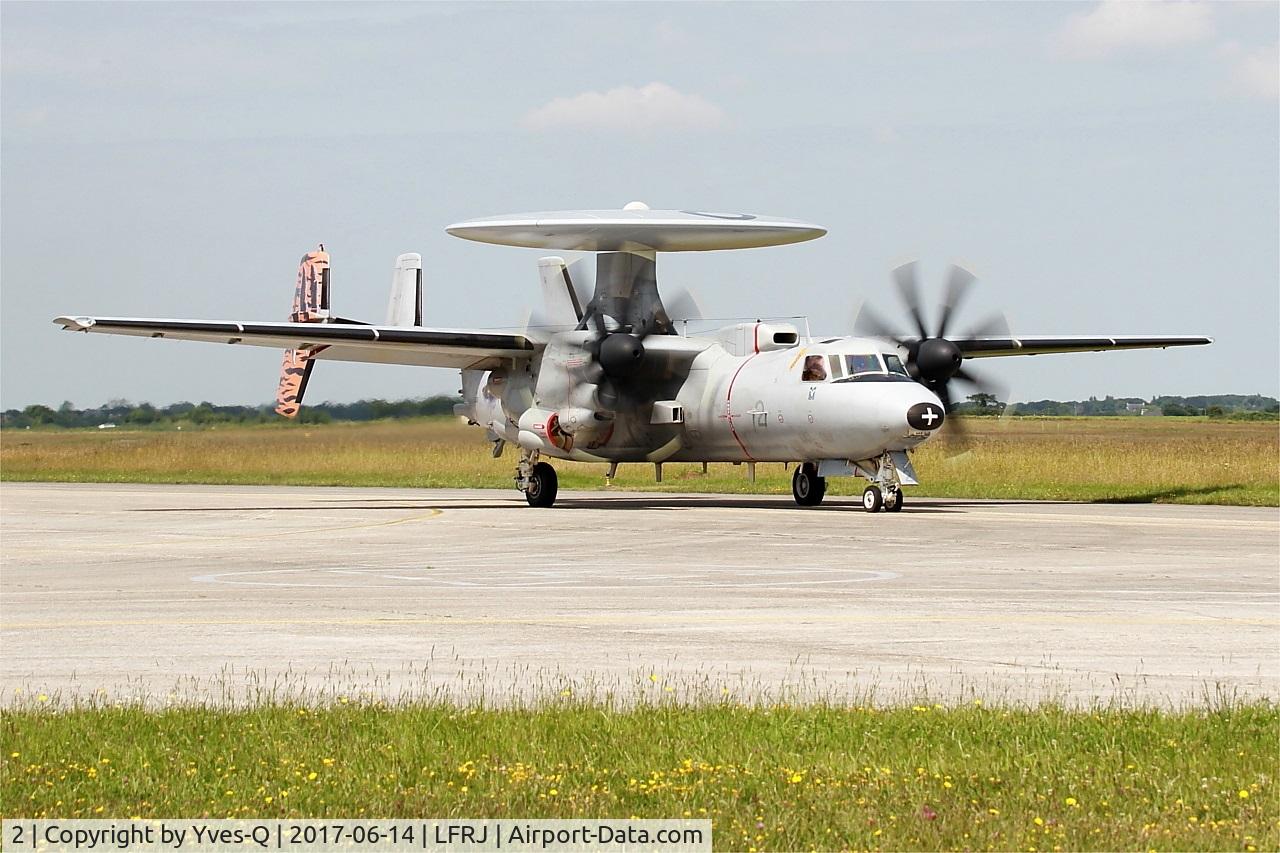 2, Grumman E-2C Hawkeye 2000 (G-123) C/N FR-2, Grumman E-2C Hawkeye, Taxiing to flight line, Landivisiau Naval Air Base (LFRJ) Tiger Meet 2017