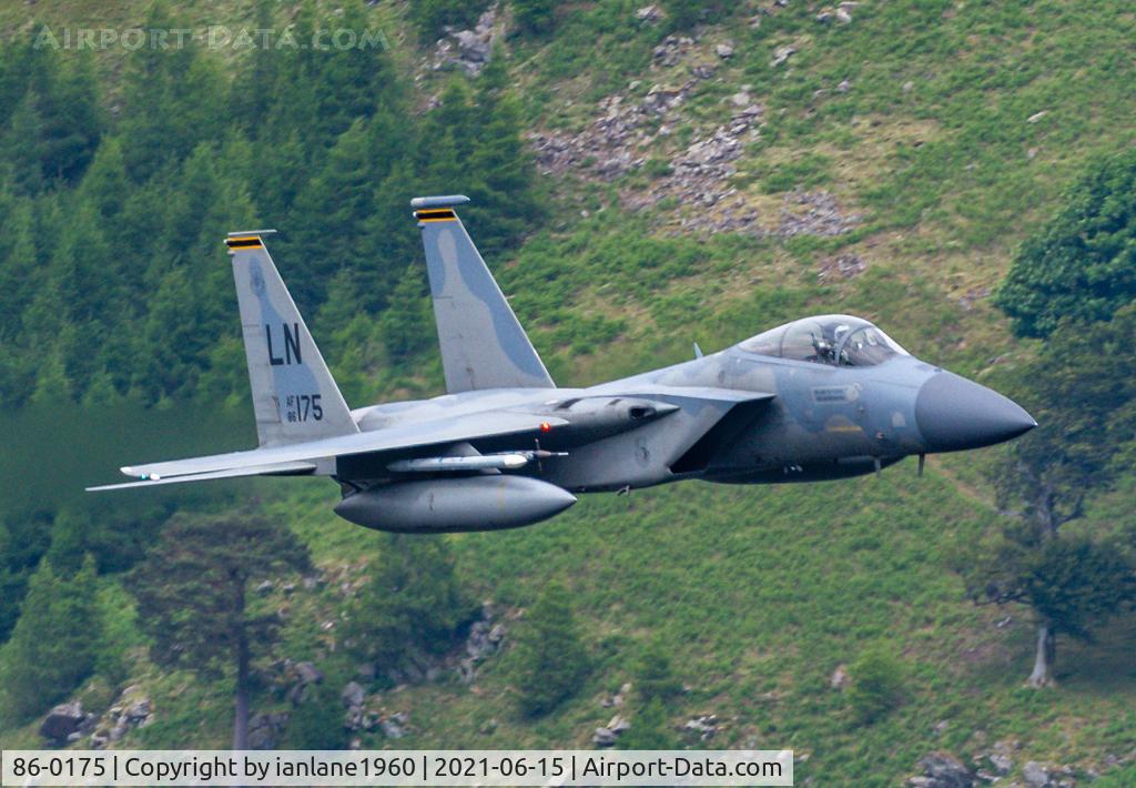86-0175, 1986 McDonnell Douglas F-15C Eagle C/N 1025/C403, 493rd in LFA17