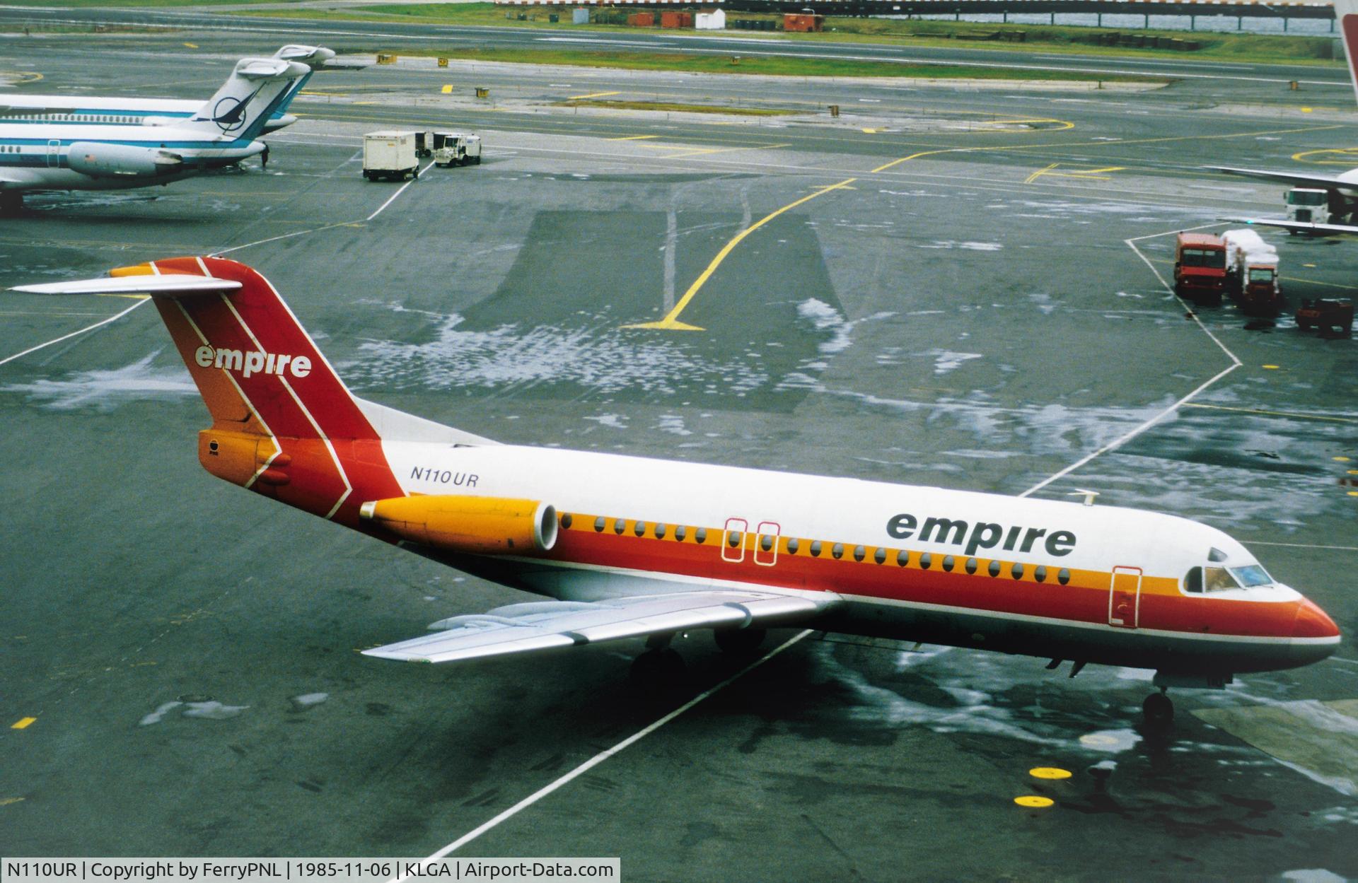 N110UR, 1982 Fokker F-28-4000 Fellowship C/N 11182, Fokker 28 of Empire in LGA