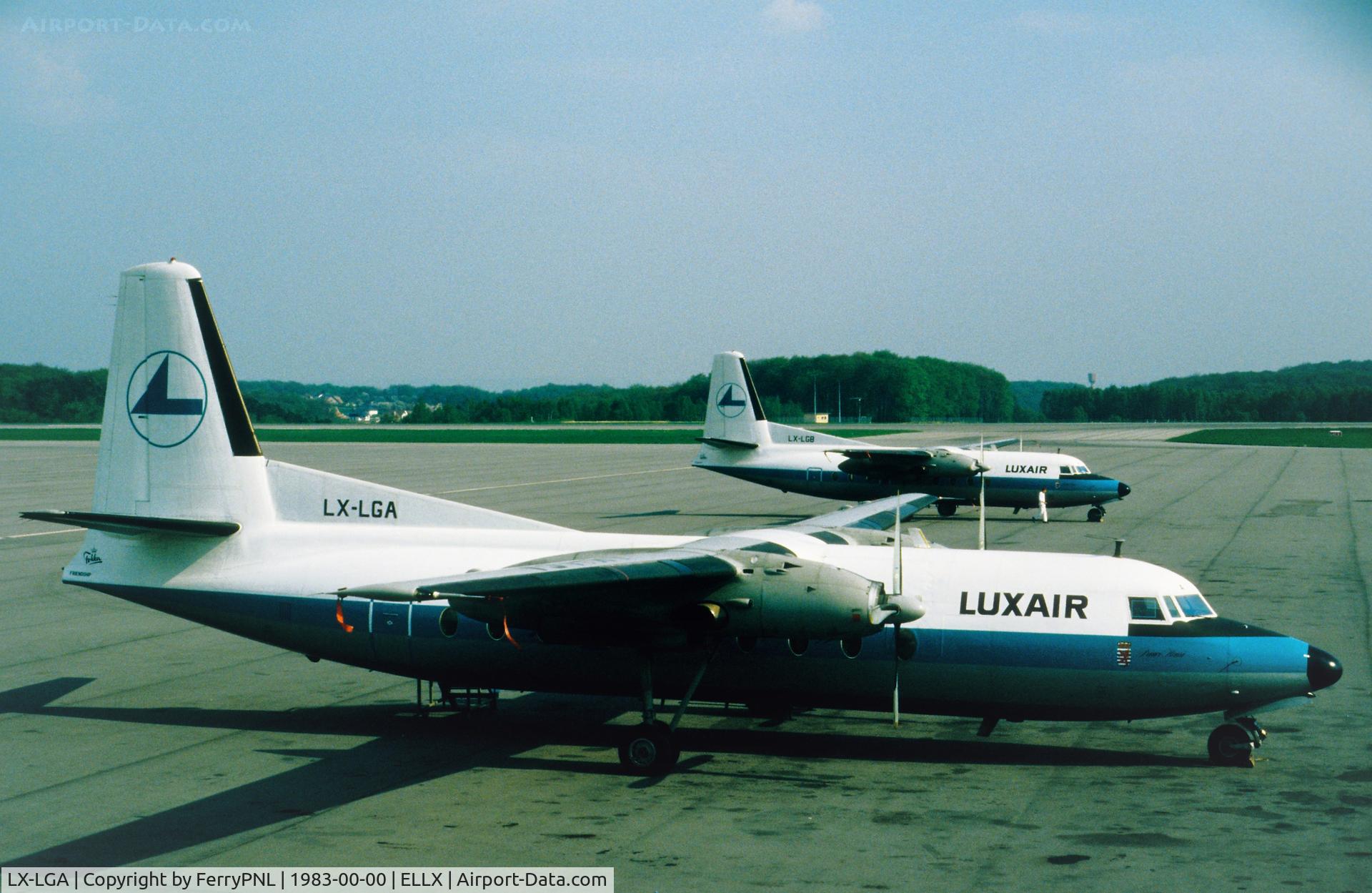 LX-LGA, 1963 Fokker F.27-100 Friendship C/N 10224, Luxair F27 A + B