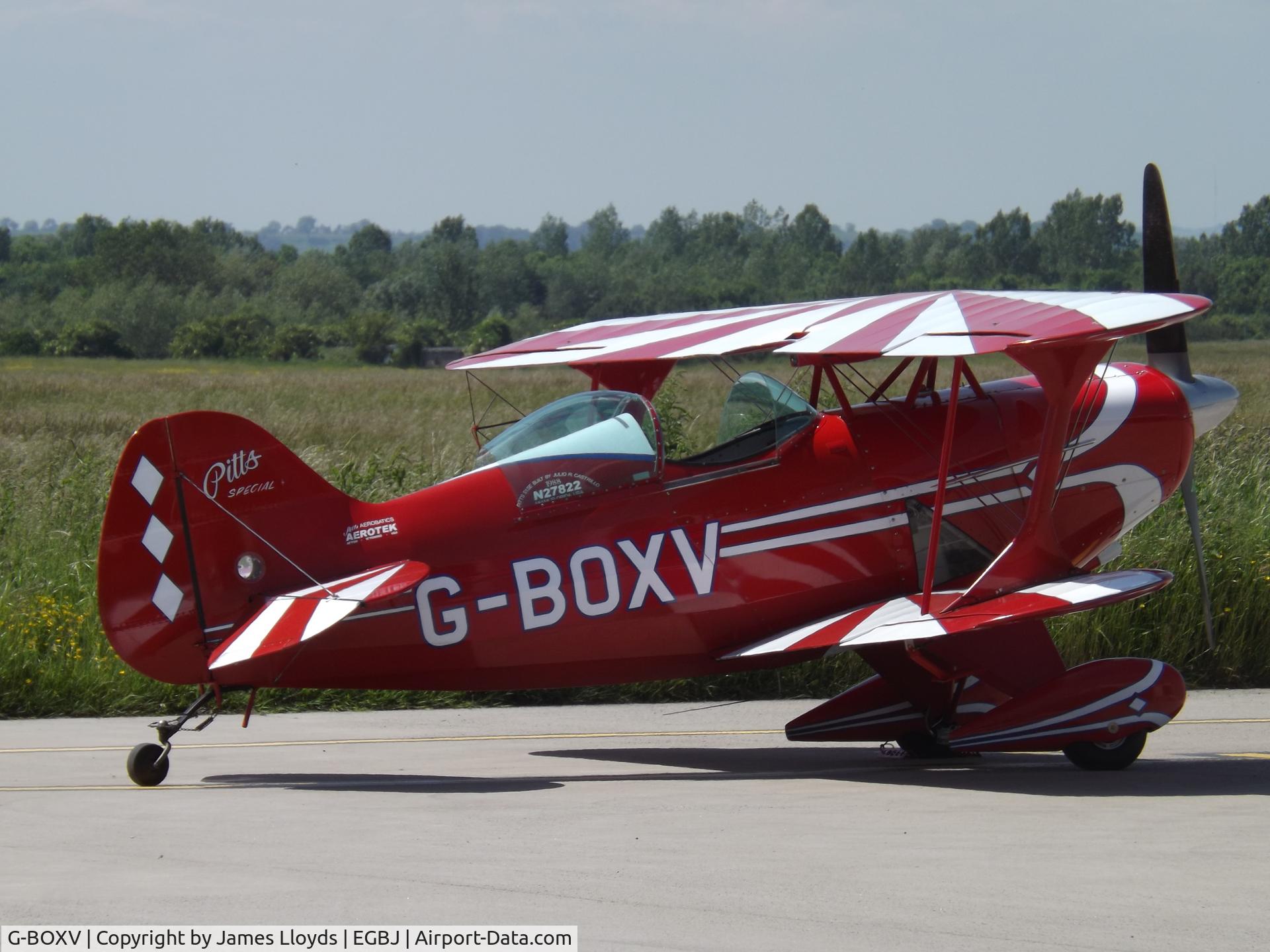 G-BOXV, 1984 Pitts S-1S Special C/N 7-0433, At Gloucestershire Airport.