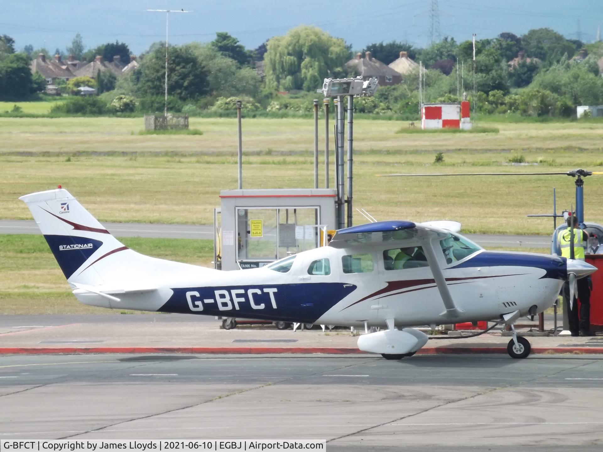 G-BFCT, 1976 Cessna TU206F Turbo Stationair C/N U206-03202, At Gloucestershire Airport.