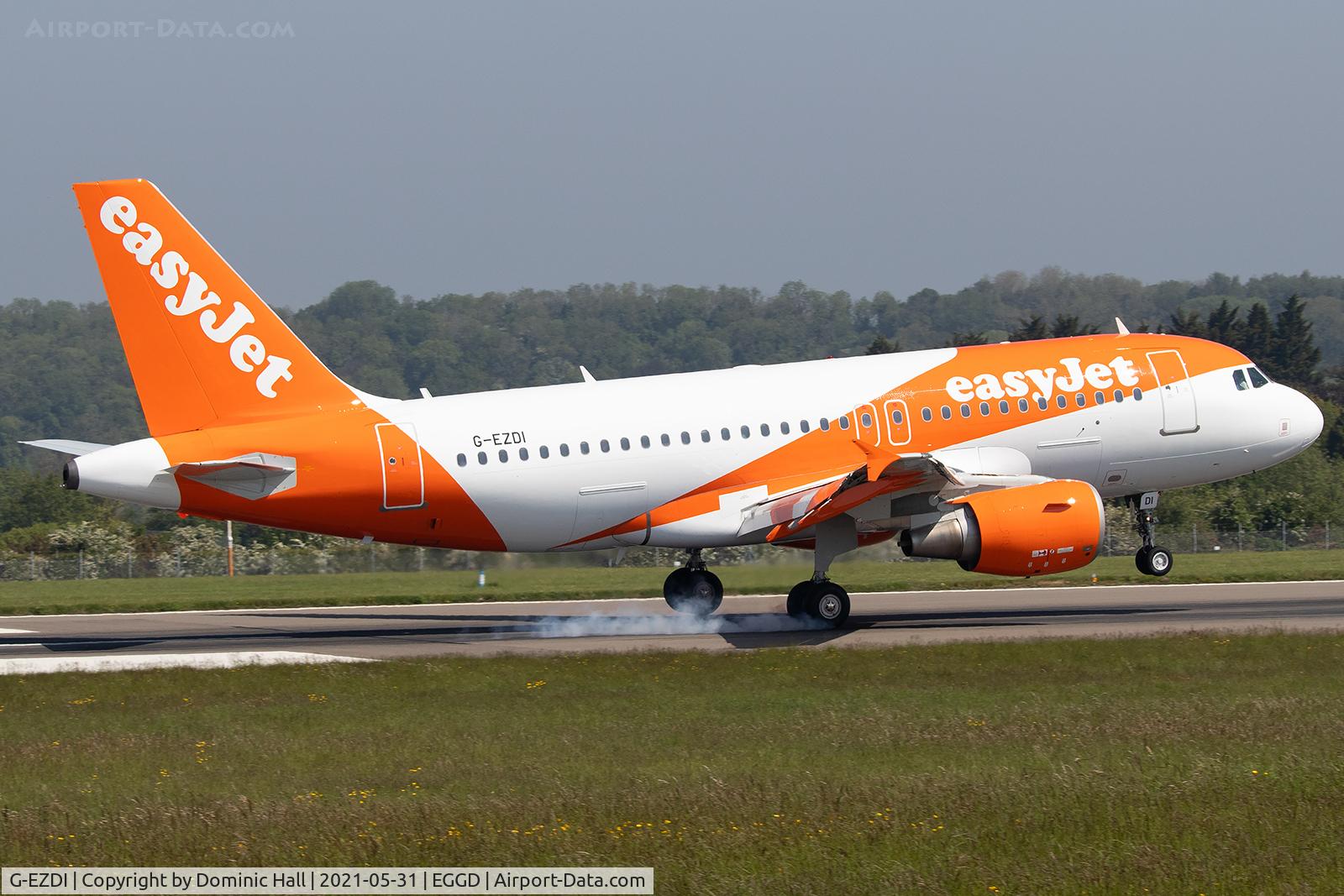 G-EZDI, 2008 Airbus A319-111 C/N 3537, 31/05/21 EGGD