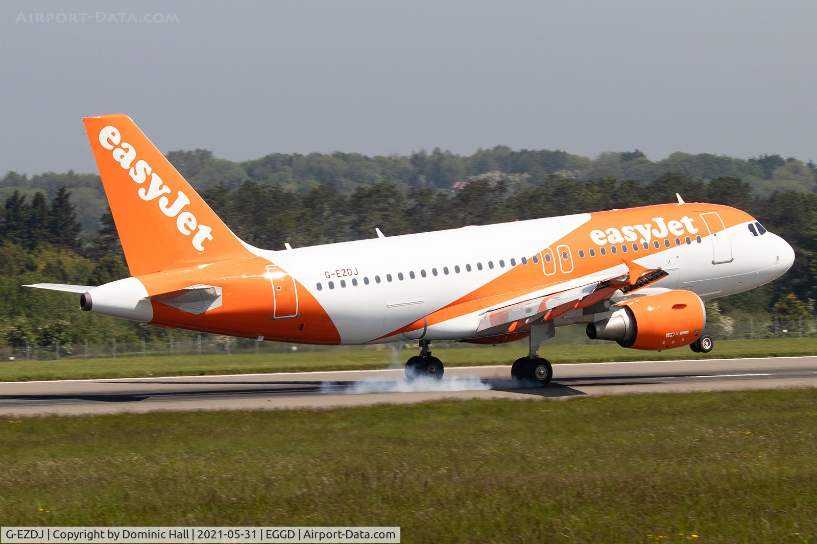 G-EZDJ, 2008 Airbus A319-111 C/N 3544, 31/05/21 EGGD
