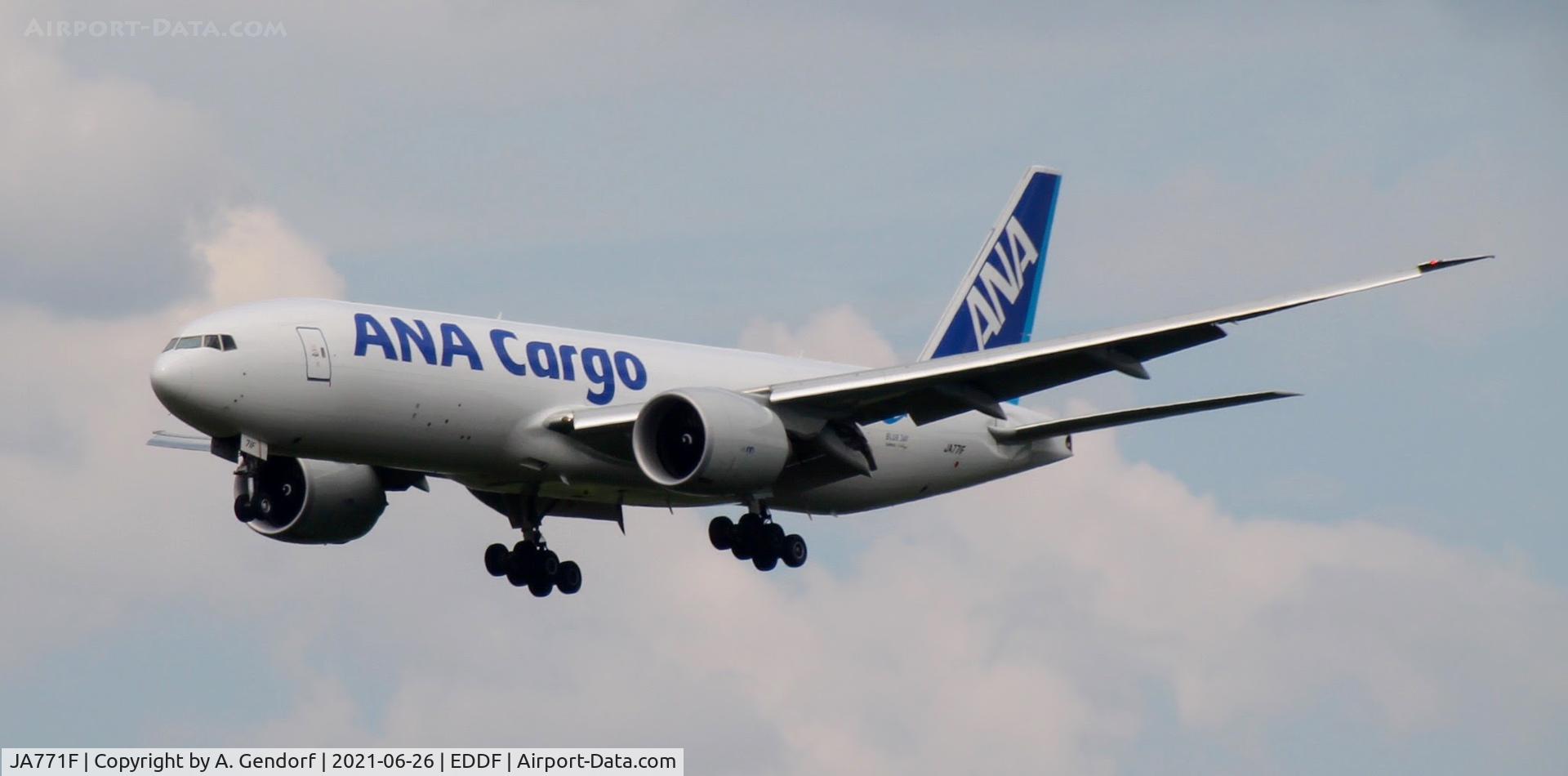 JA771F, 2018 Boeing 777-F C/N 65756, ANA - Cargo, is here on finals RWY25L at Frankfurt Int´l Airport(EDDF/FRA)