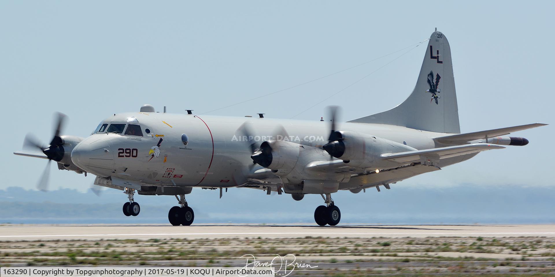 163290, Lockheed P-3C AIP Orion C/N 285G-5815, Static Arrival for RI Air show