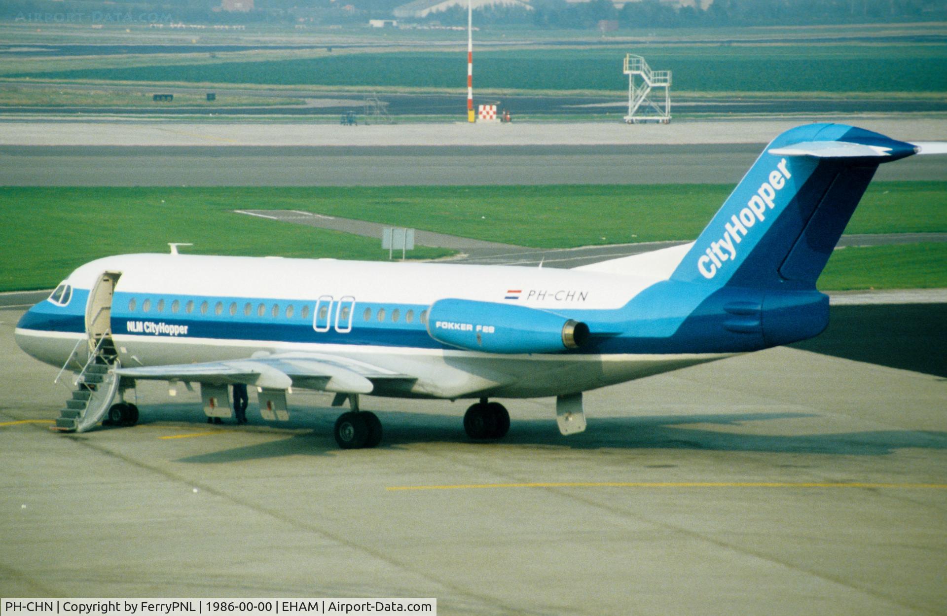 PH-CHN, 1981 Fokker F-28-4000 Fellowship C/N 11176, NLM F28 in AMS