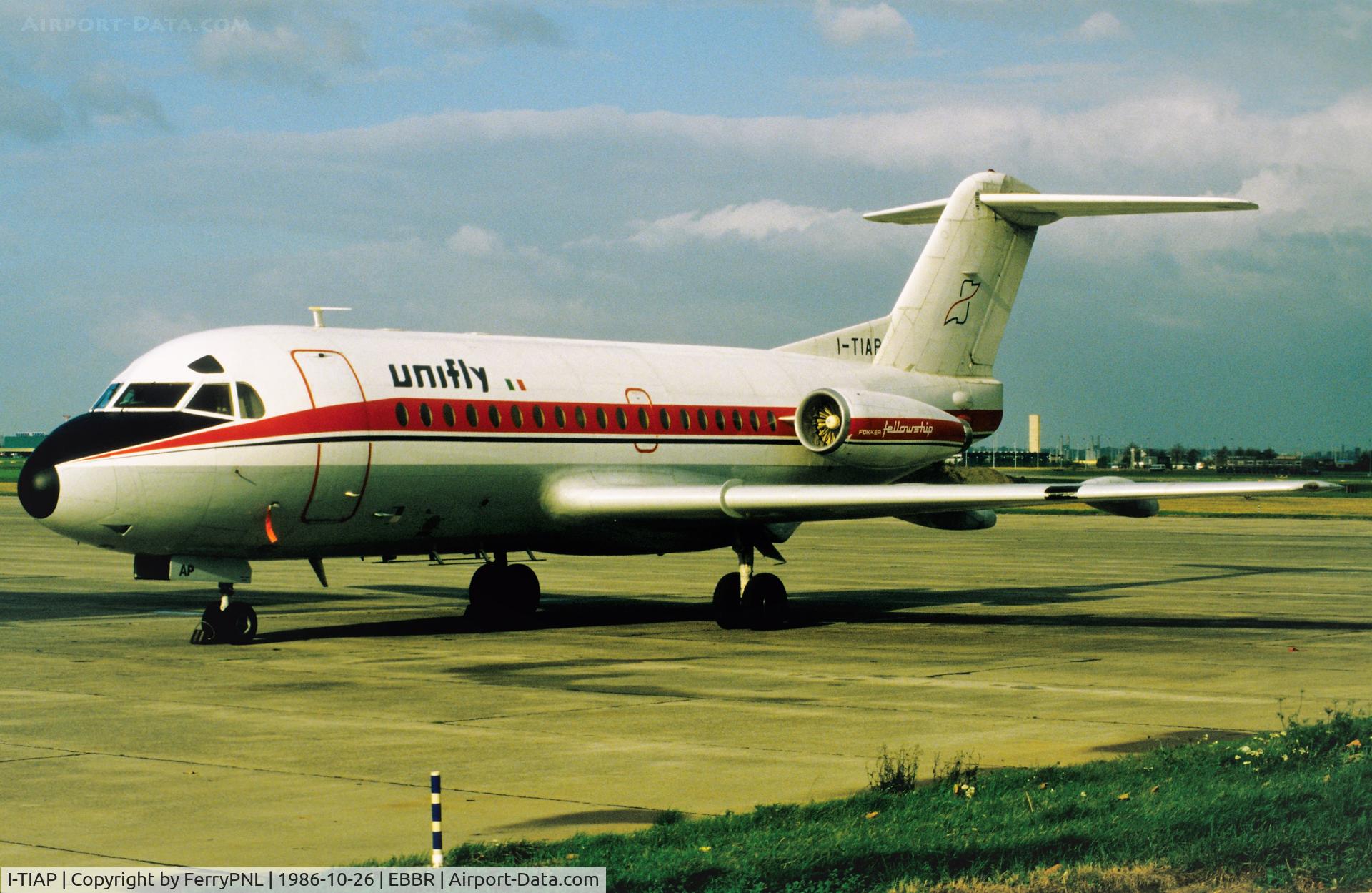 I-TIAP, 1969 Fokker F-28-1000 Fellowship C/N 11009, Unifly F28