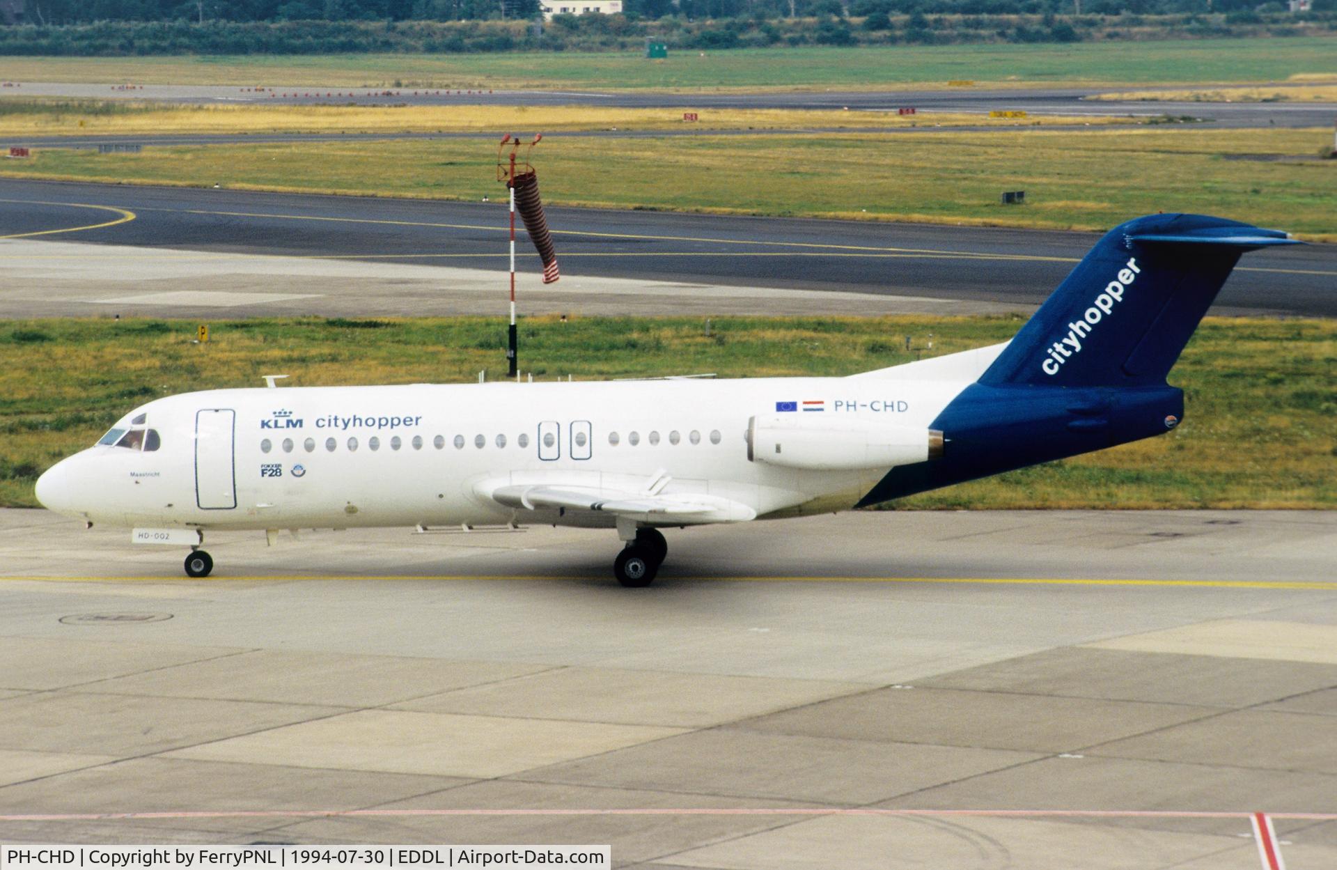 PH-CHD, 1978 Fokker F-28-4000 Fellowship C/N 11139, KLM Cityhopper F28