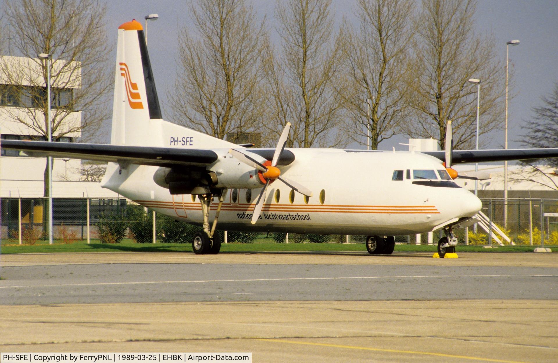 PH-SFE, 1961 Fokker F.27-300 Friendship C/N 10186, Schreiner/NLS F27 parked in MST