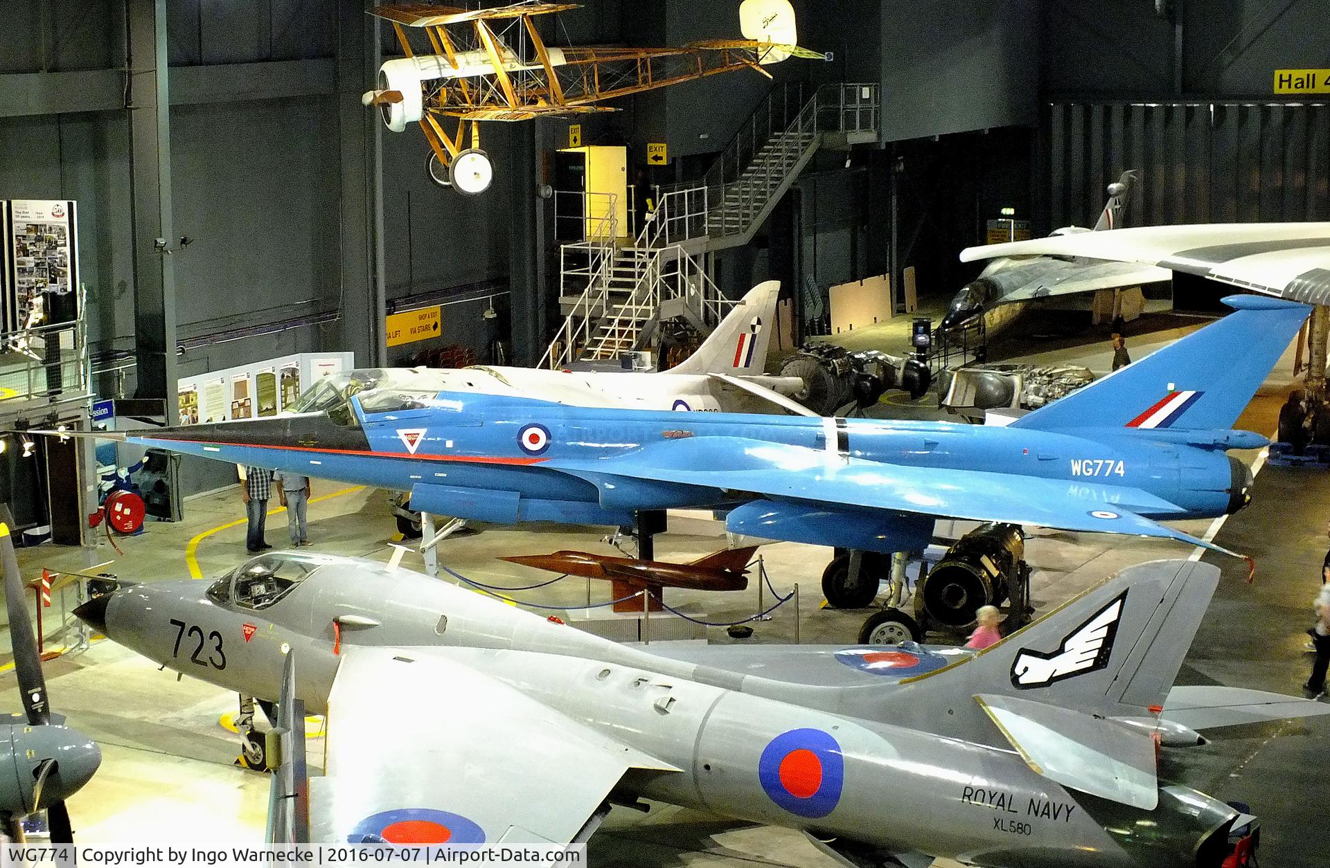 WG774, BAC 221 C/N F.9421, Fairey Delta FD2, converted to BAC 221 testbed for Concorde ogival wing, at the FAA Museum, Yeovilton