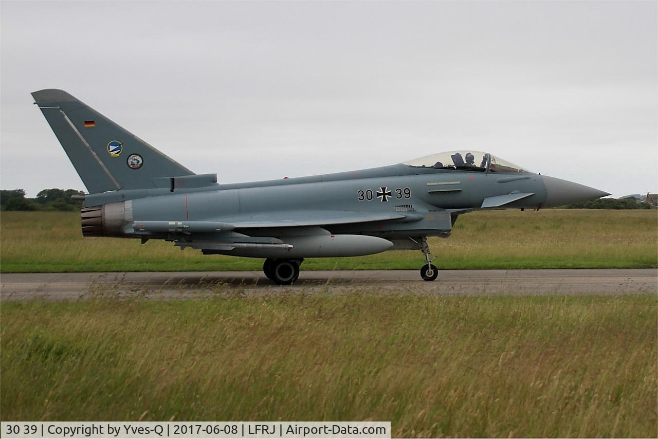 30 39, Eurofighter EF-2000 Typhoon S C/N 123/GS025, Eurofighter EF-2000 Typhoon S, Taxiing to flight line, Landivisiau Naval Air Base (LFRJ) Tiger Meet 2017