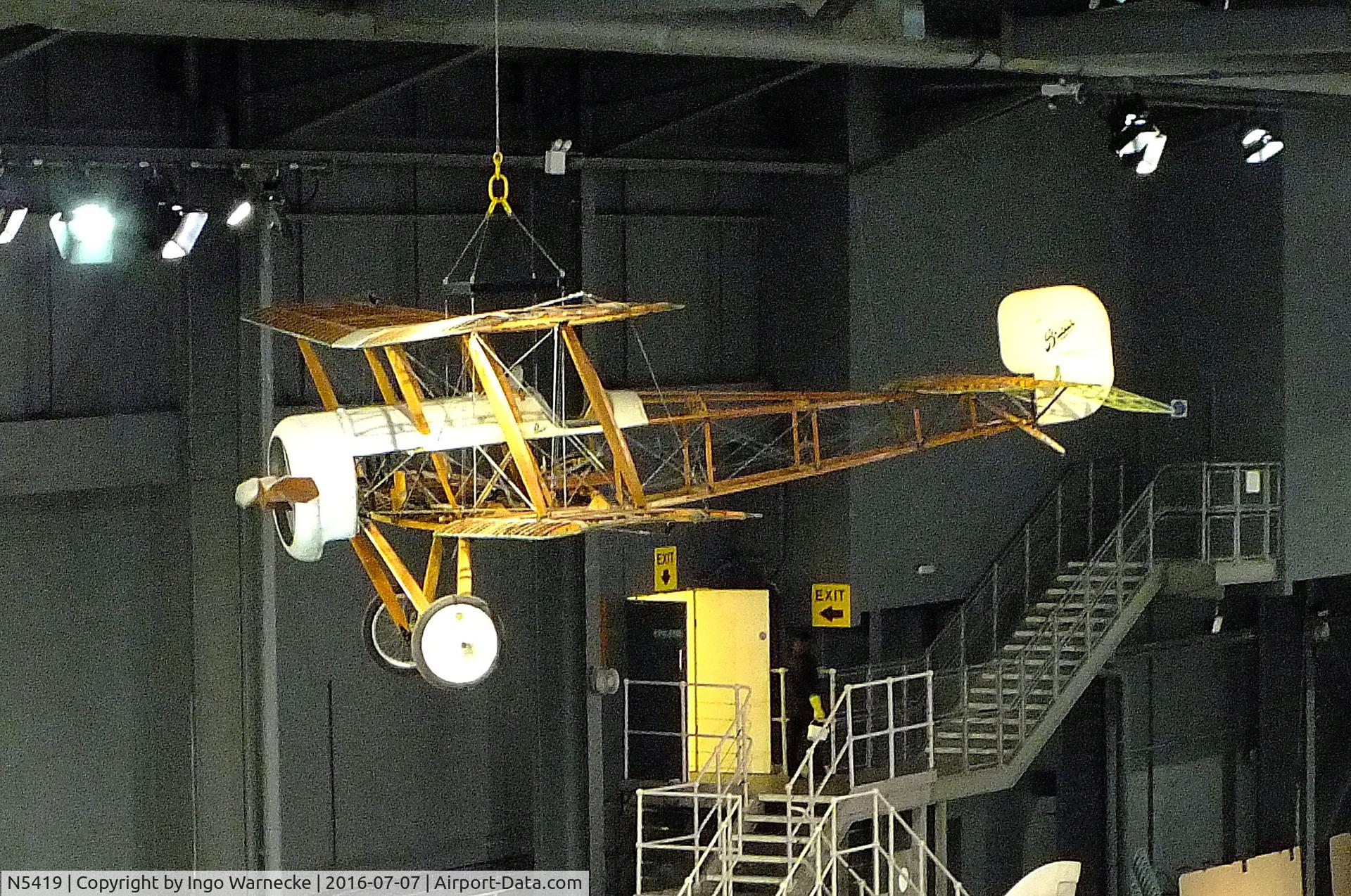 N5419, Bristol Scout Replica C/N 01, Bristol Scout D replica (minus outer skin) at the FAA Museum, Yeovilton