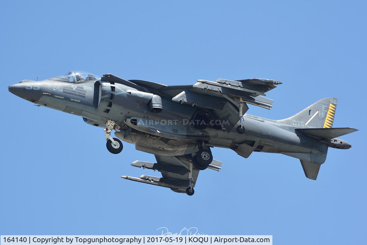 164140, McDonnell Douglas AV-8B Harrier II C/N 213, VMM-264 Demo Jet on practice day