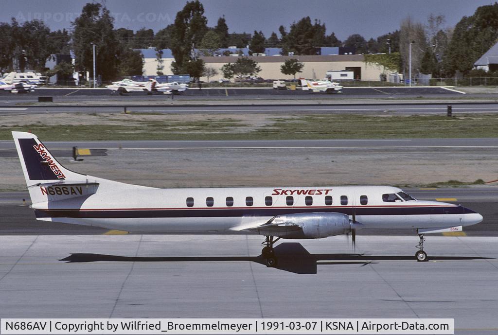 N686AV, Fairchild SA-227AC Metro III C/N AC686, SCAN of Kodak 64 Slide.

SkyWest Airlines