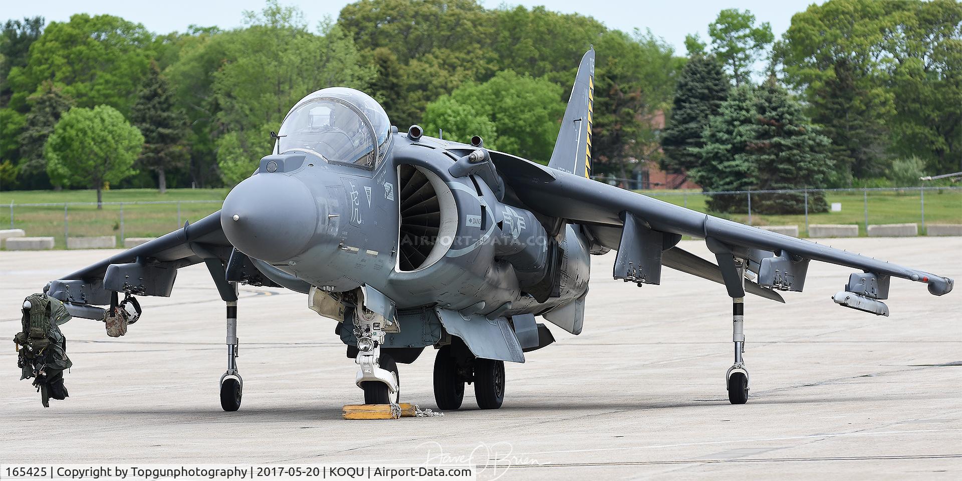 165425, McDonnell Douglas AV-8B+(R) Harrier II C/N 297, Back up Harrier Demo jet at RI