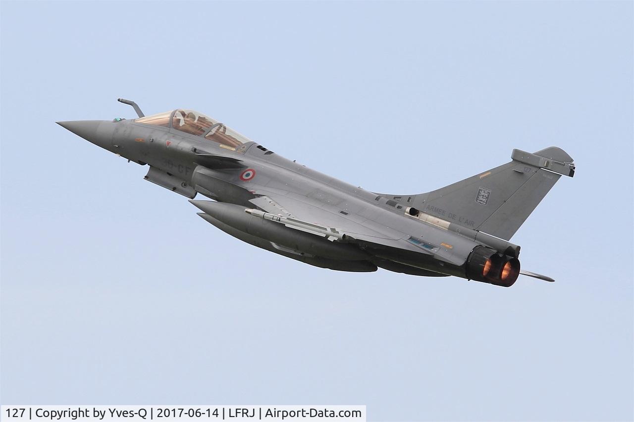 127, Dassault Rafale C C/N 127, Dassault Rafale C, Climbing from rwy 26, Landivisiau Naval Air Base (LFRJ) Tiger Meet 2017