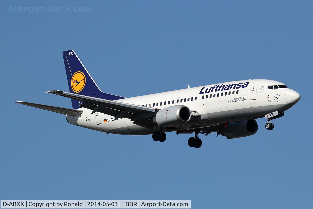 D-ABXX, 1989 Boeing 737-330 C/N 24562, at bru