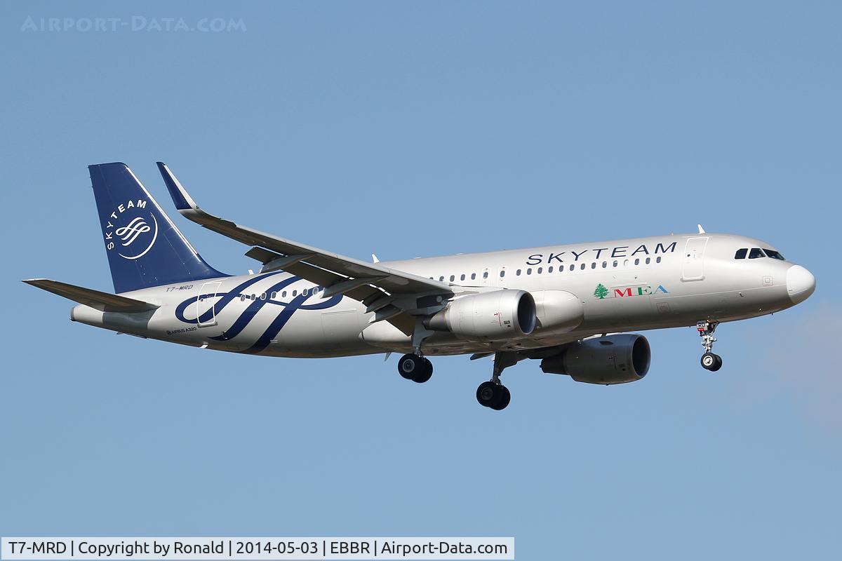 T7-MRD, 2013 Airbus A320-214 C/N 5746, at bru
