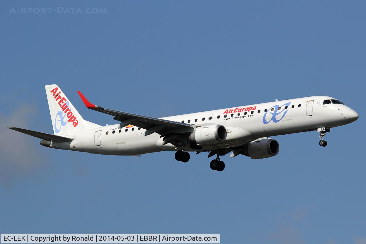 EC-LEK, 2010 Embraer 195LR (ERJ-190-200LR) C/N 19000344, at bru