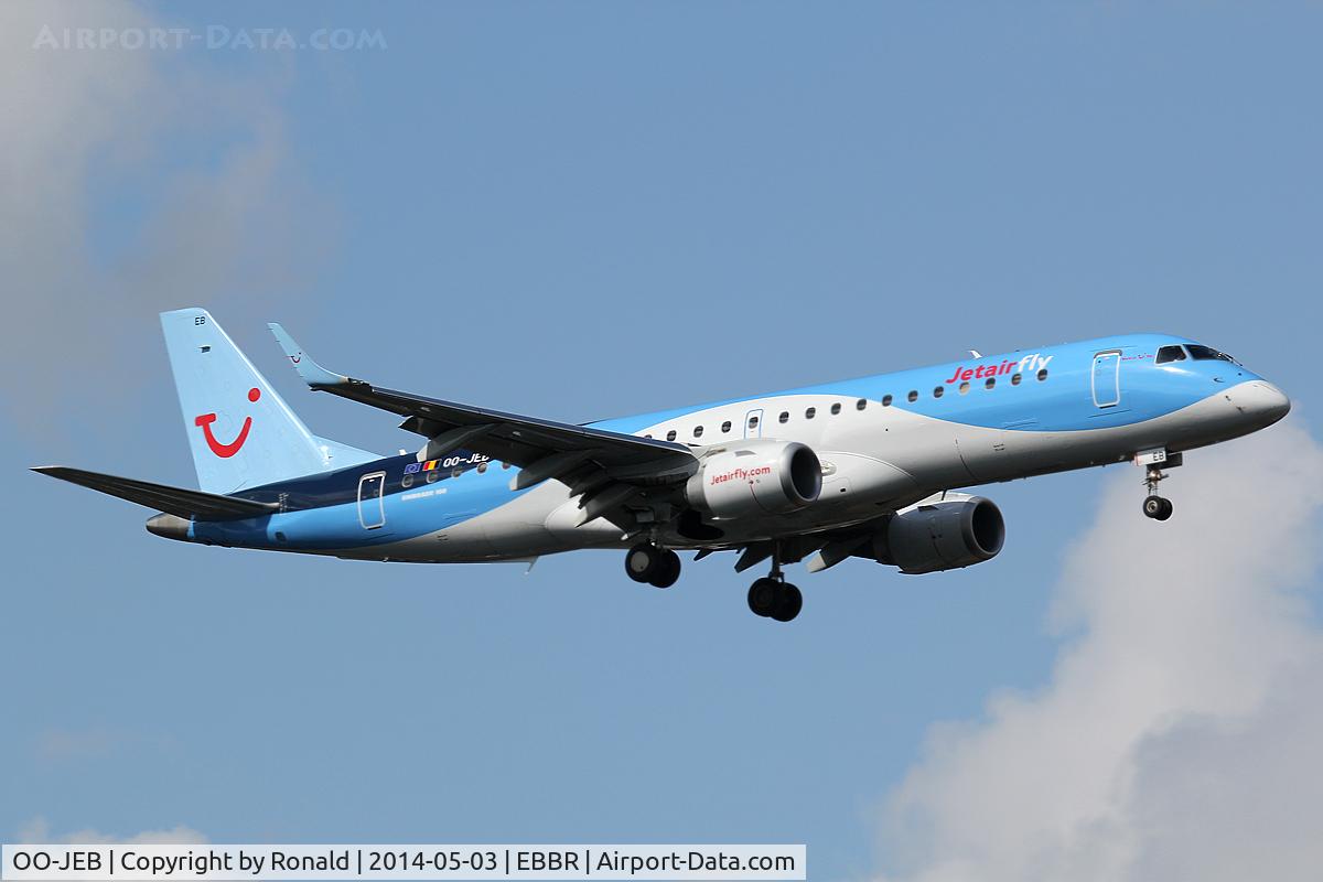OO-JEB, 2013 Embraer 190STD (ERJ-190-100STD) C/N 19000607, at bru