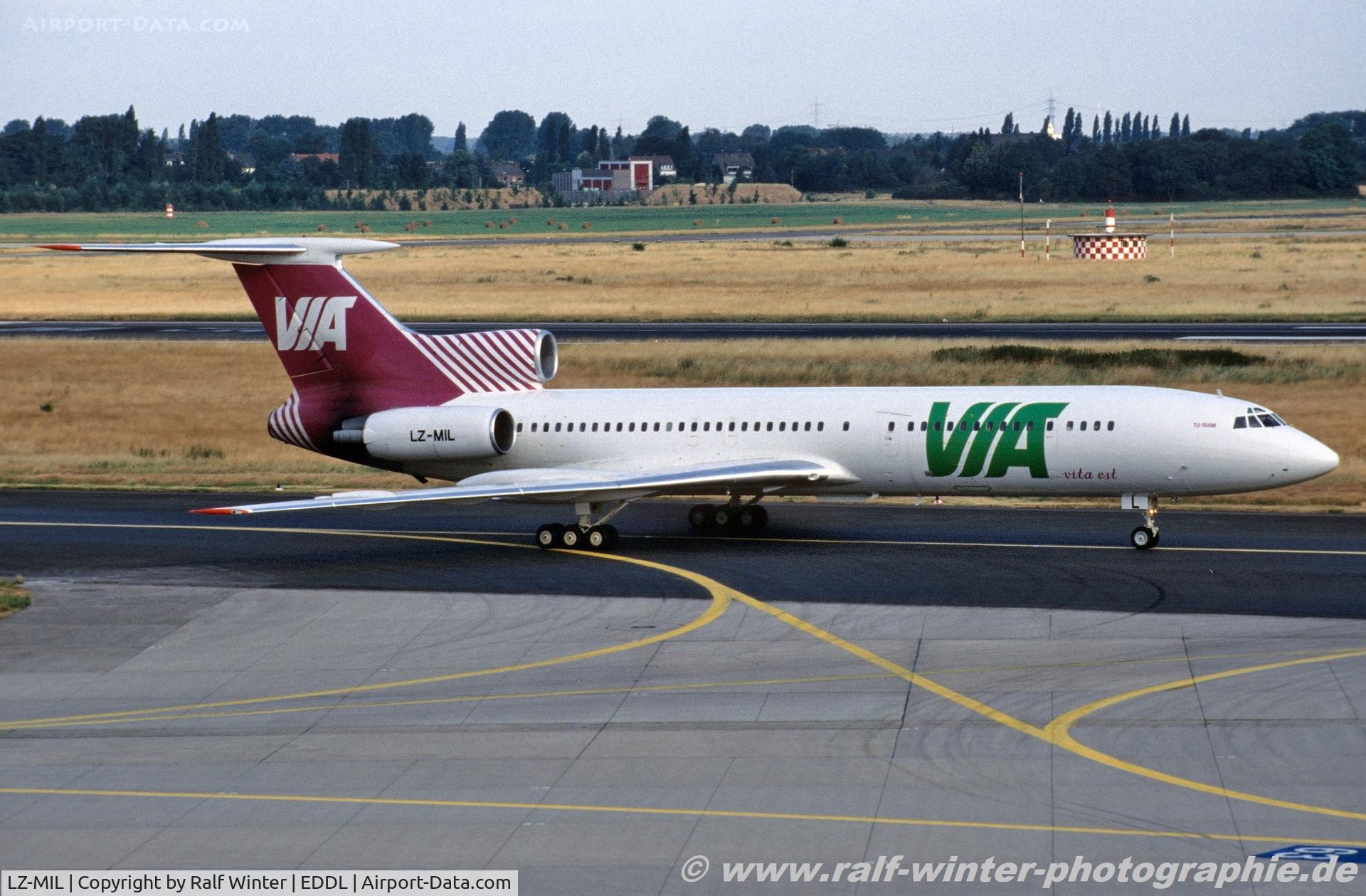 LZ-MIL, 1990 Tupolev Tu-154M C/N 90A845, Tupolev Tu-154M - VL VIM Air Via - 90A-845 - LZ-MIL - DUS