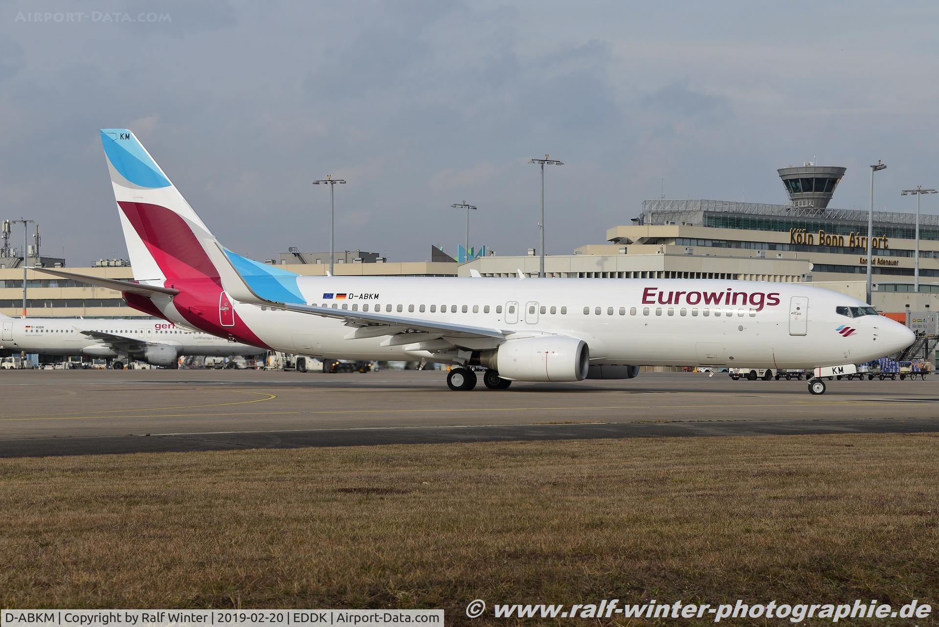 D-ABKM, 2010 Boeing 737-86J C/N 37755, Boeing 737-86J(W) - EW EWG Eurowings opby TUIfly - 37755 - D-ABKM - 20.02.2019 - CGN