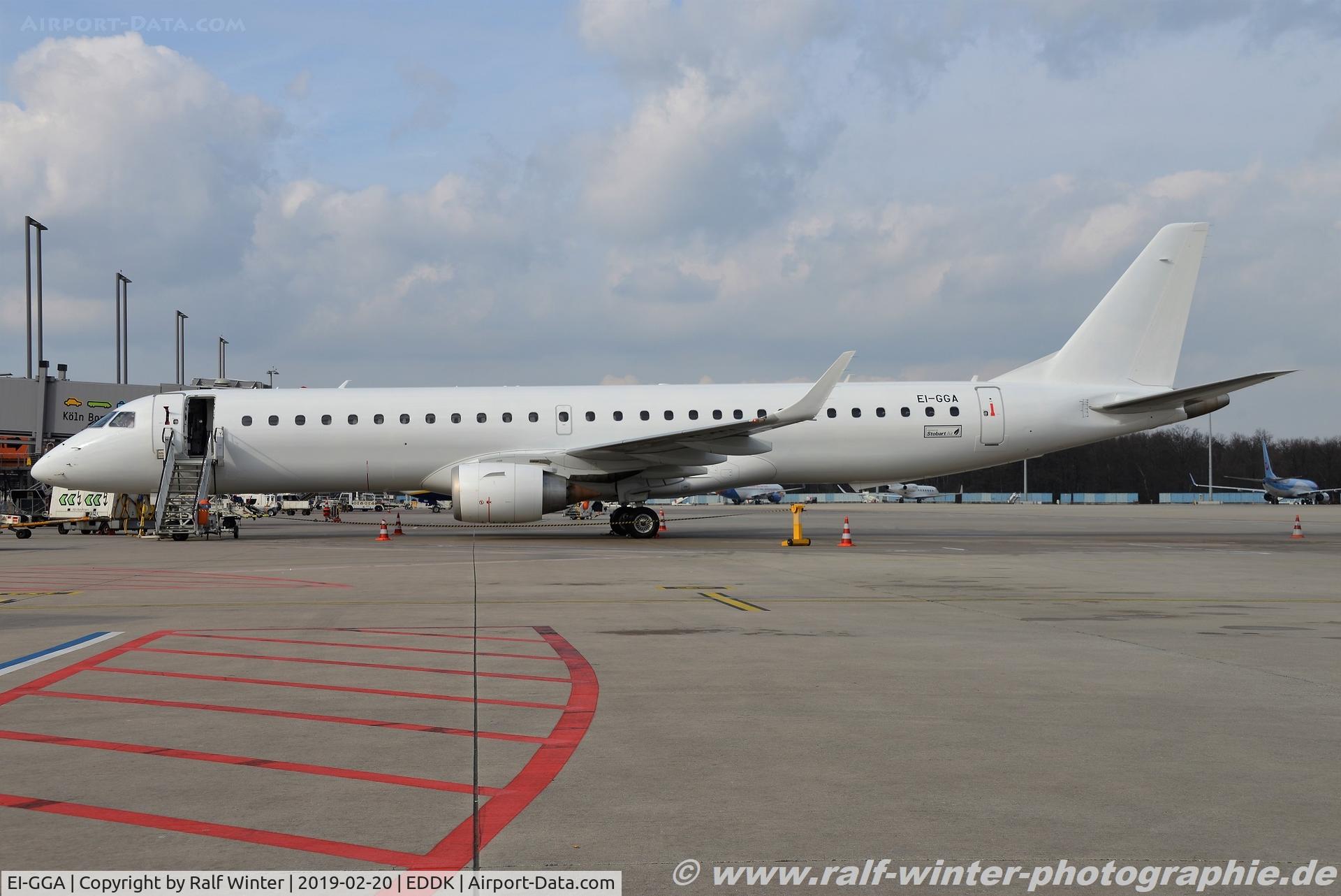 EI-GGA, 2008 Embraer 195LR (ERJ-190-200LR) C/N 19000184, Embraer ERJ-195LR 190-200LR - SRK Stobart Air - 19000184 - EI-GGA - 20.02.2019 - CGN