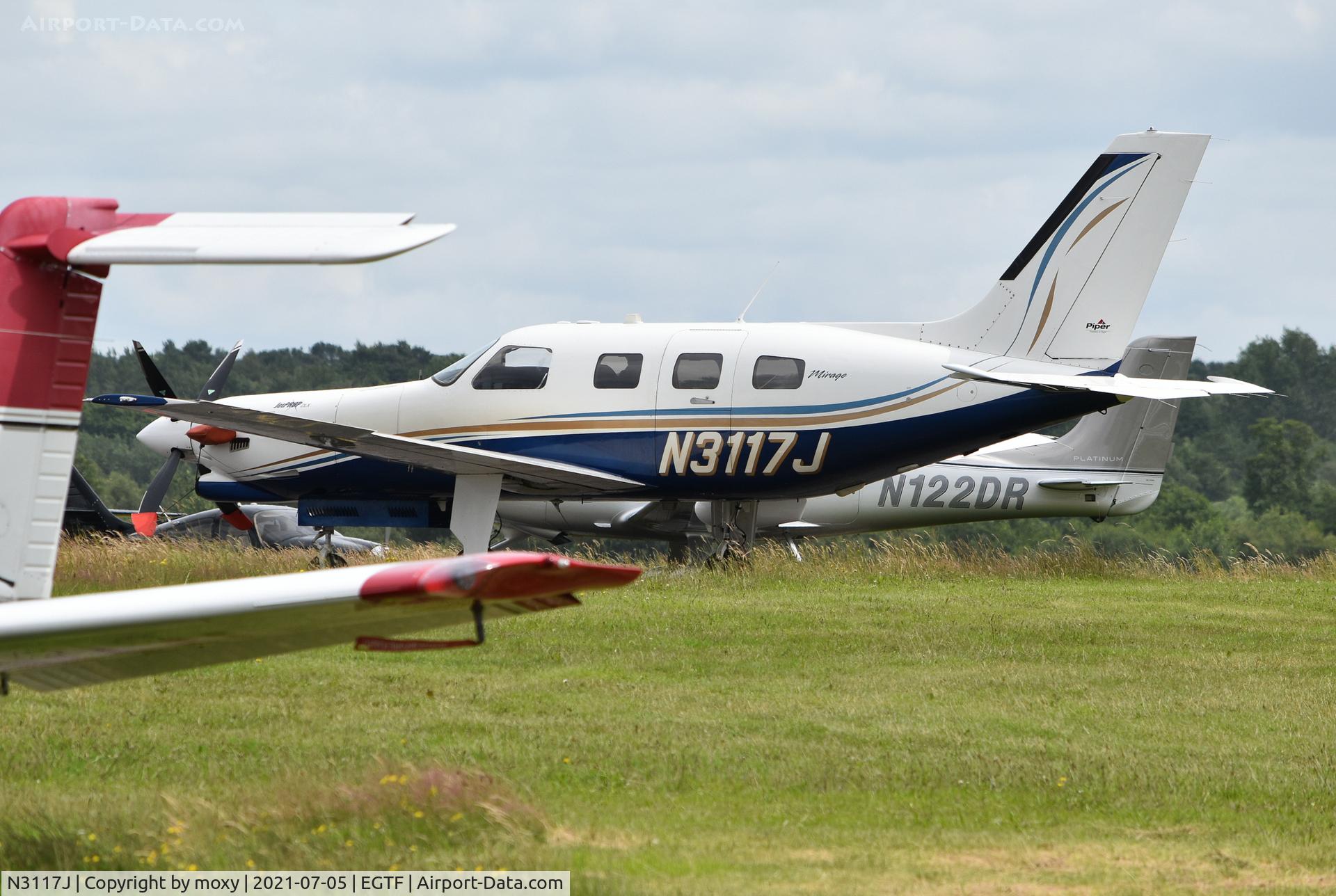 N3117J, 2005 Piper PA-46-350P Malibu Mirage C/N 4636366, Piper PA-46-350P Mirage at Fairoaks.