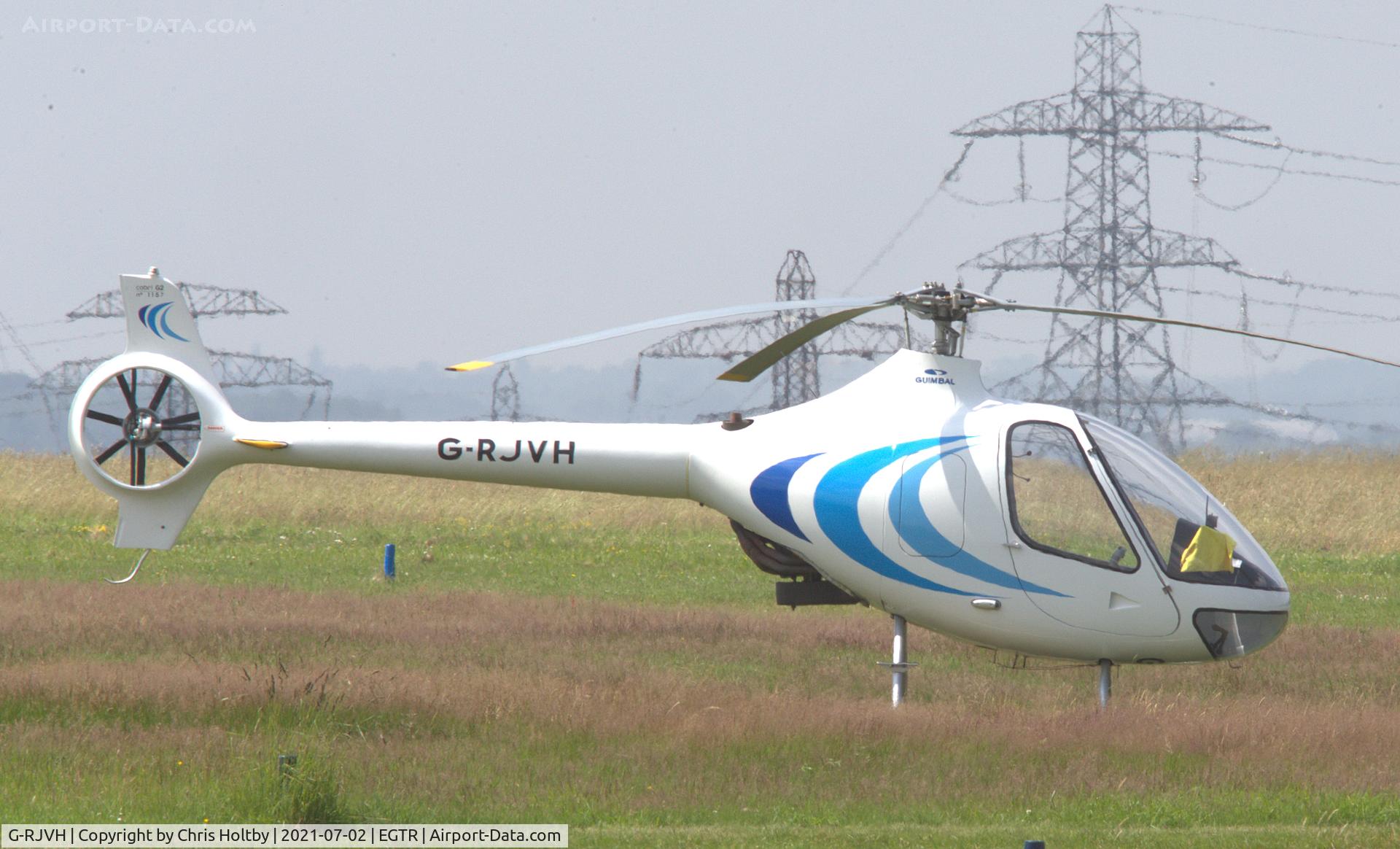 G-RJVH, 2016 Guimbal Cabri G2 C/N 1157, Parked awaiting next pleasure flight clients at Elstree